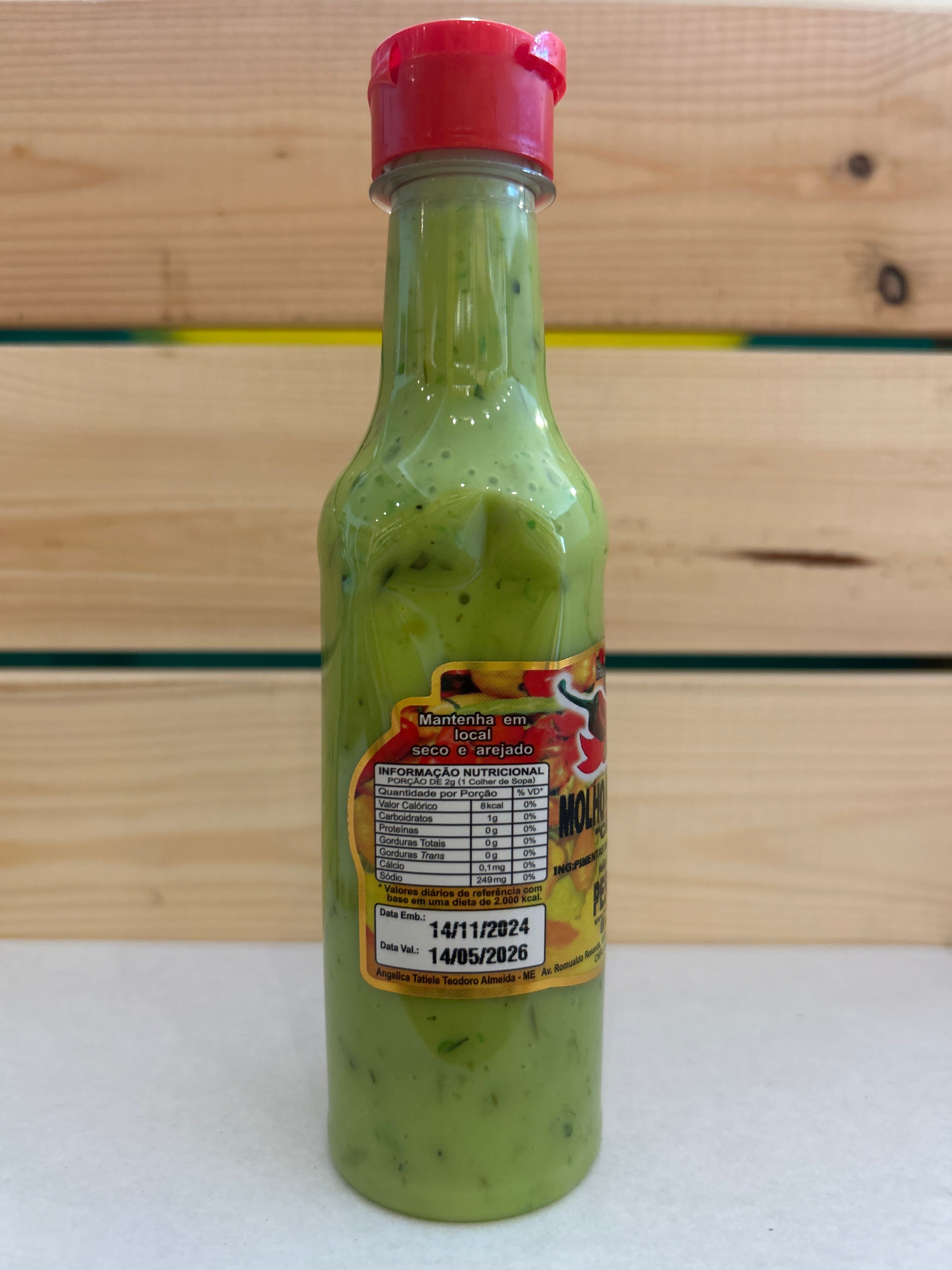 Green Chili Sauce (Molho de Pimenta Verde) - AROMA DE MINAS - 150ml