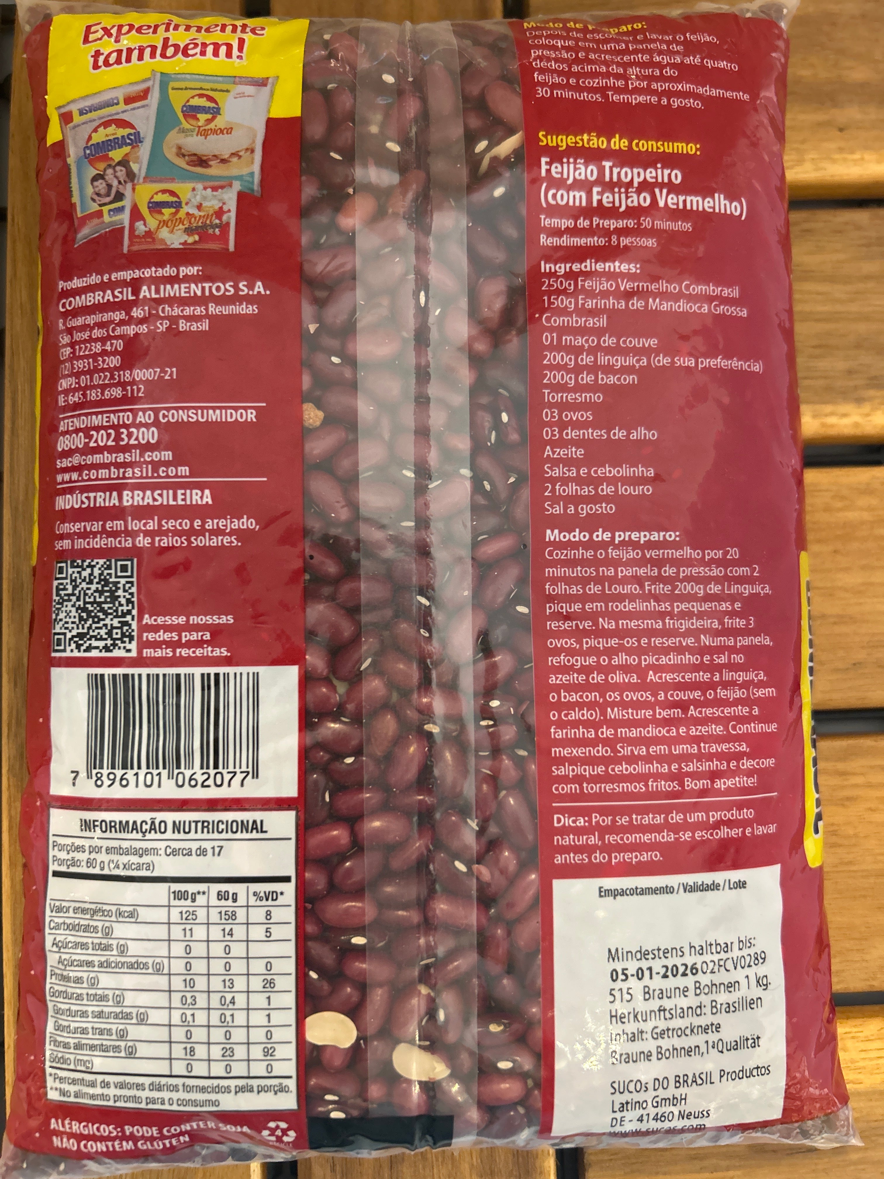 Fagioli Rossi - COMBRASIL - 1kg
