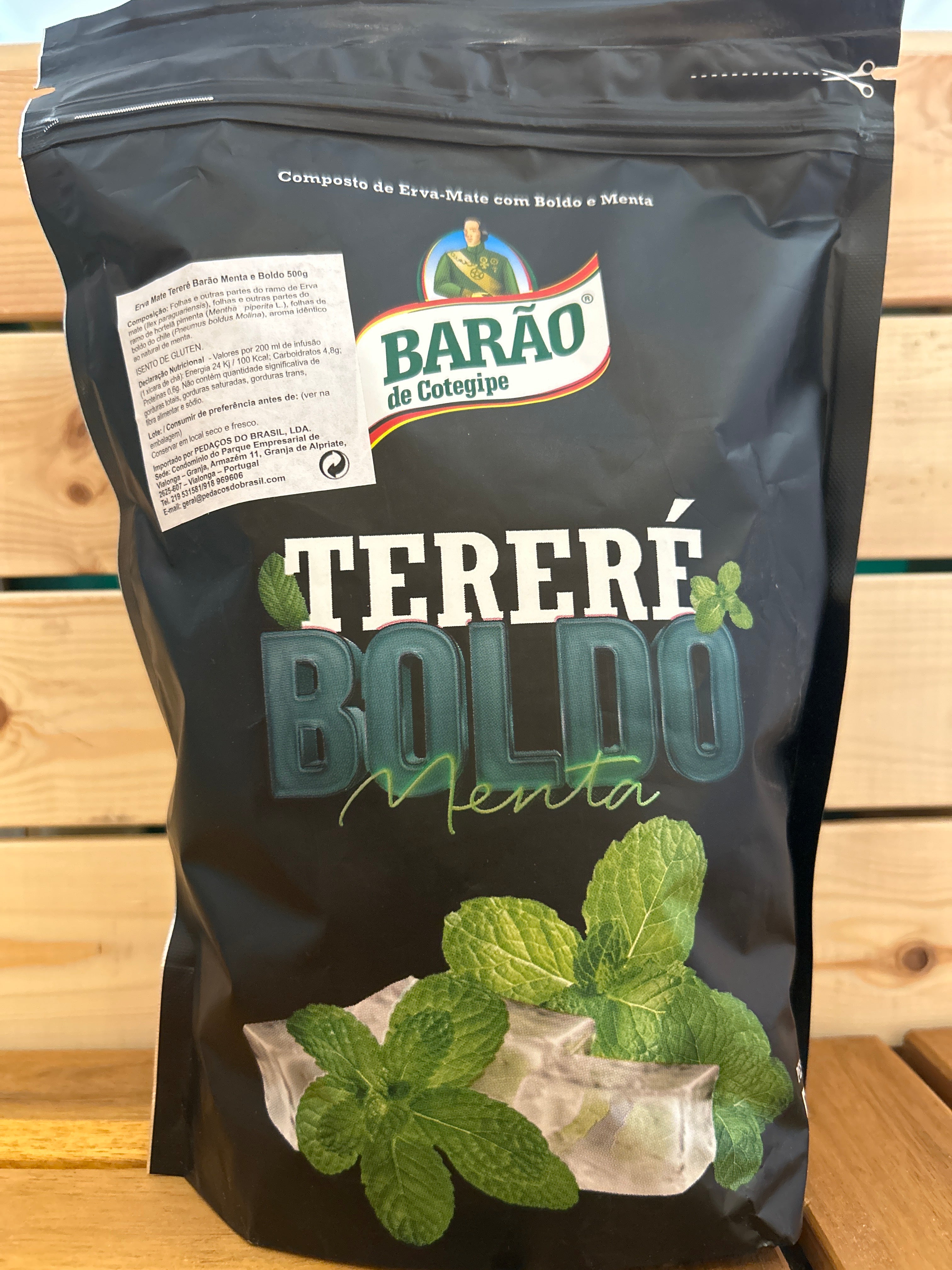 Yerba mate for tereré Mint and boldo (Yerba Mate for Tereré Mint and Boldo) BARÃO - 500g
