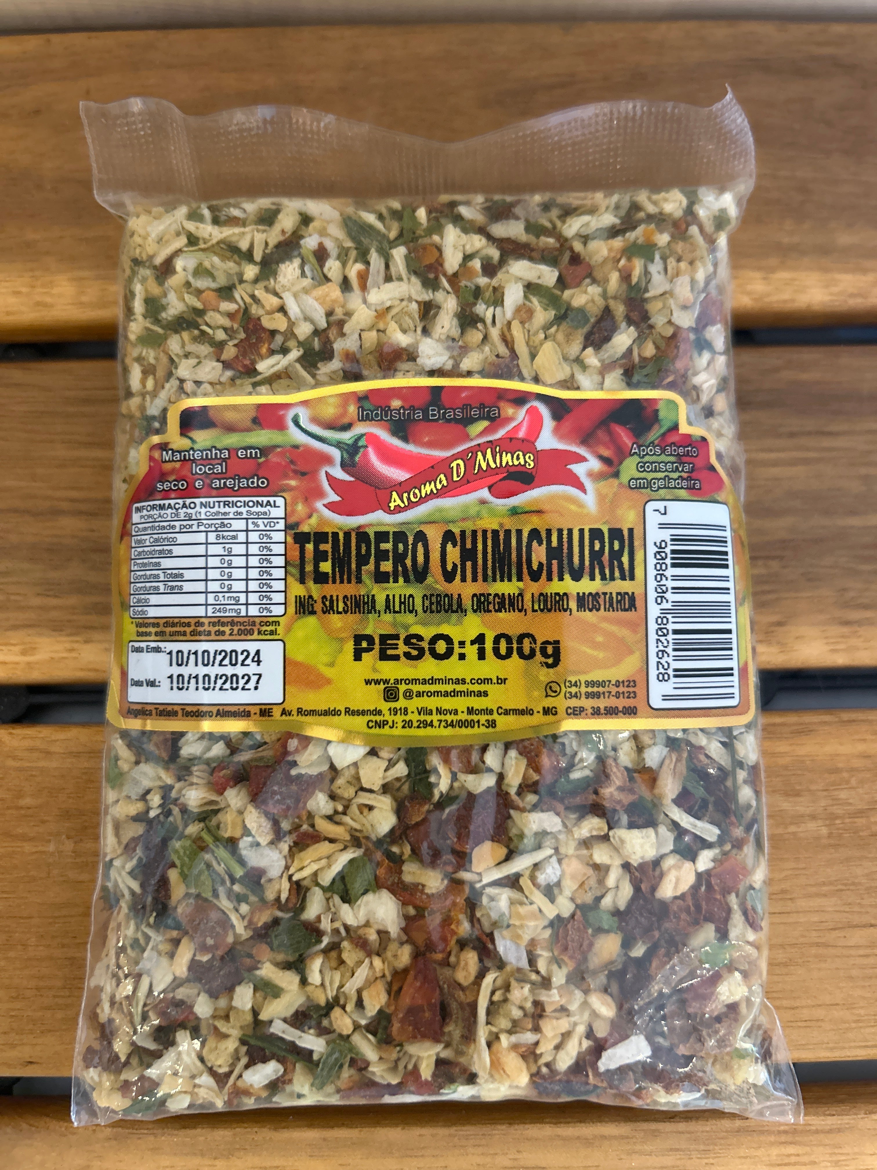 Miscela di Spezie Chimichurri (Chimichurri) - Aroma D'Minas - 100g