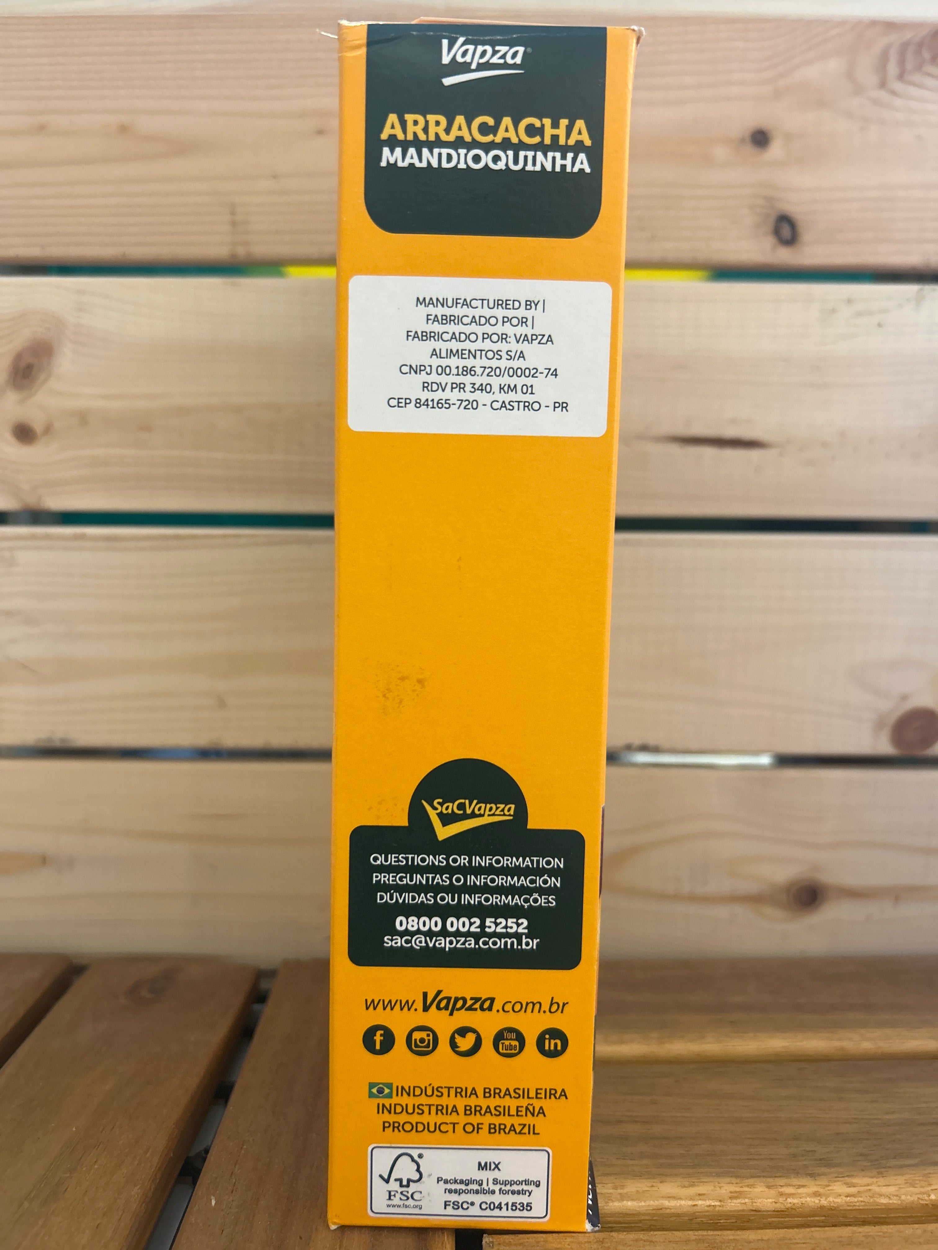 Mandioquinha Cozida - Batata Baroa - VAPZA - 500g