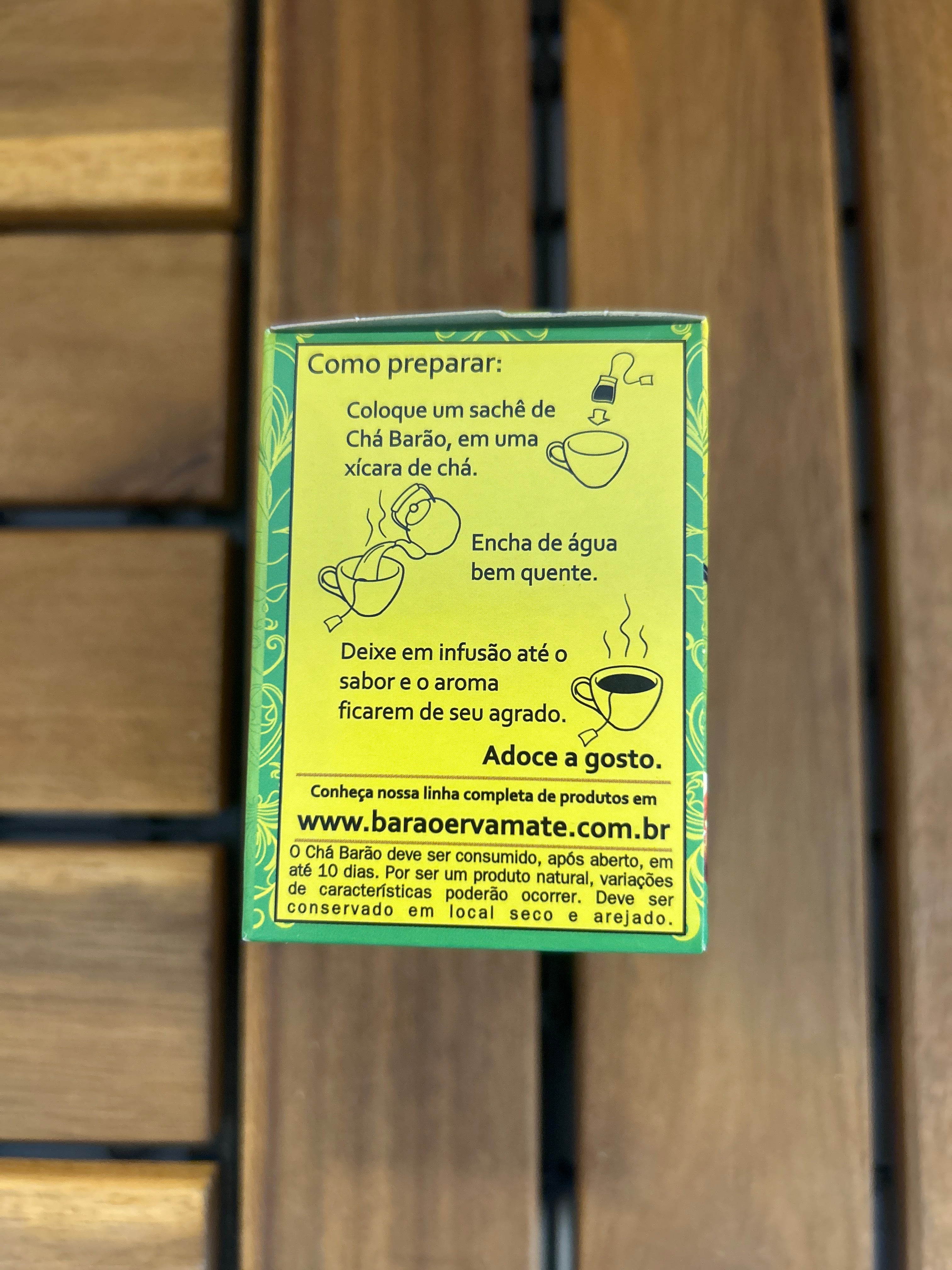 Tisana al limone, zenzero e miele (10 bustine) BARÃO