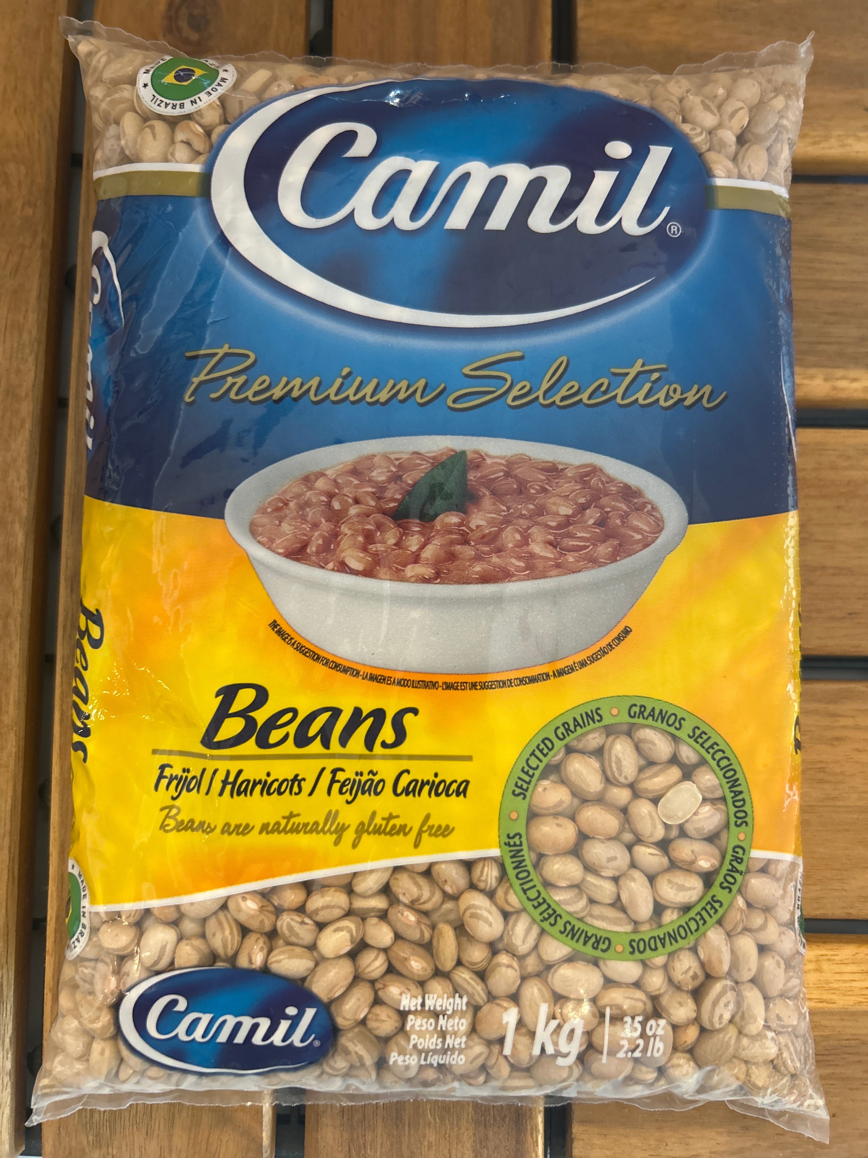 Haricots bruns « Carioca » (Haricots Carioca) - CAMIL - 1kg