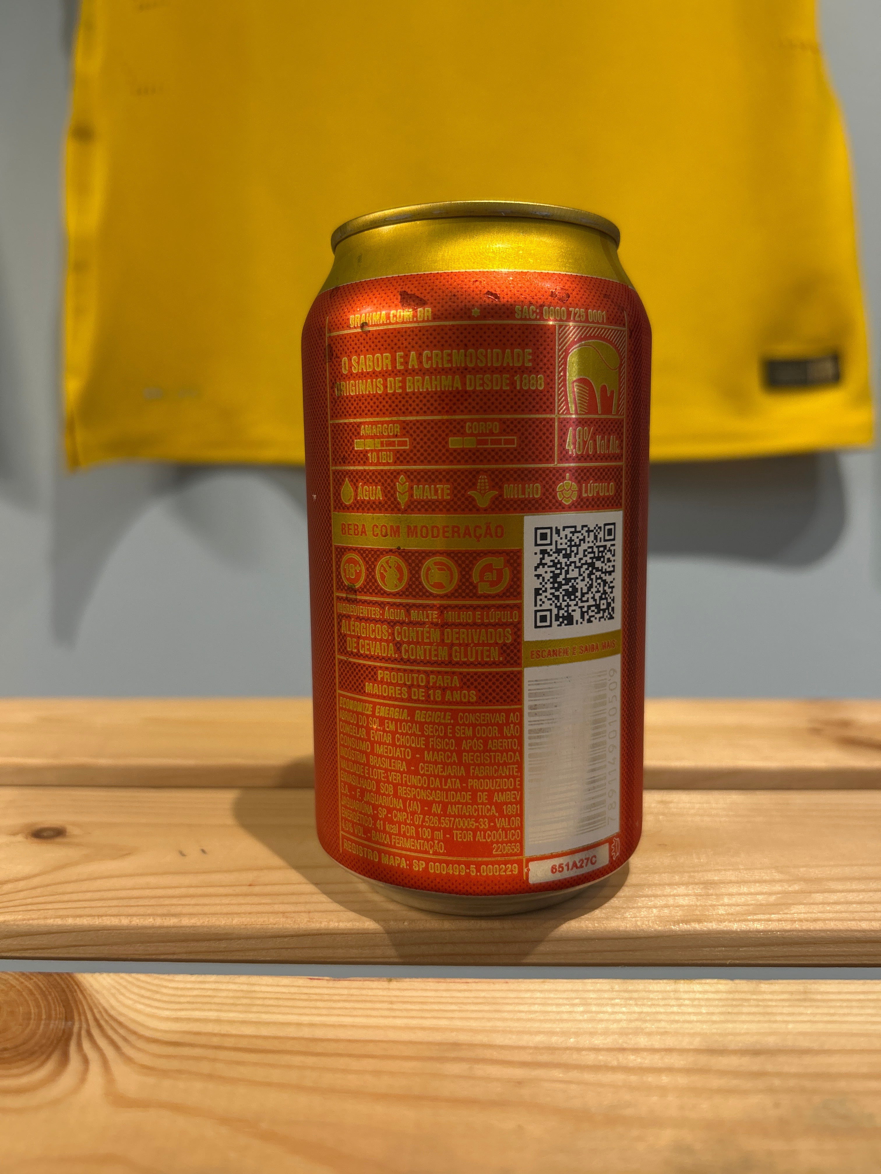Bière brésilienne (Cerveja BRAHMA)- AMBEV - 350ml