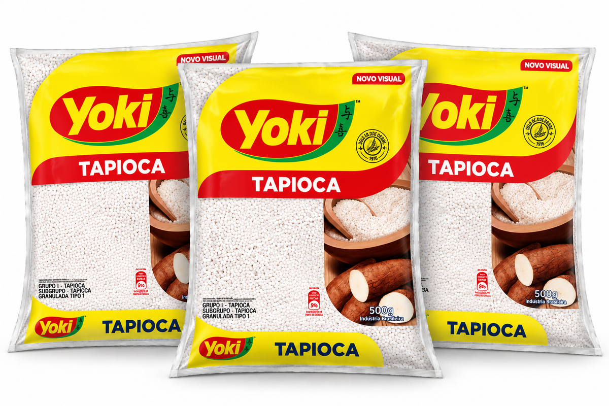 Combo - Amido di manioca granulato (Tapioca Granulada) - YOKI - 500g - 3 unità
