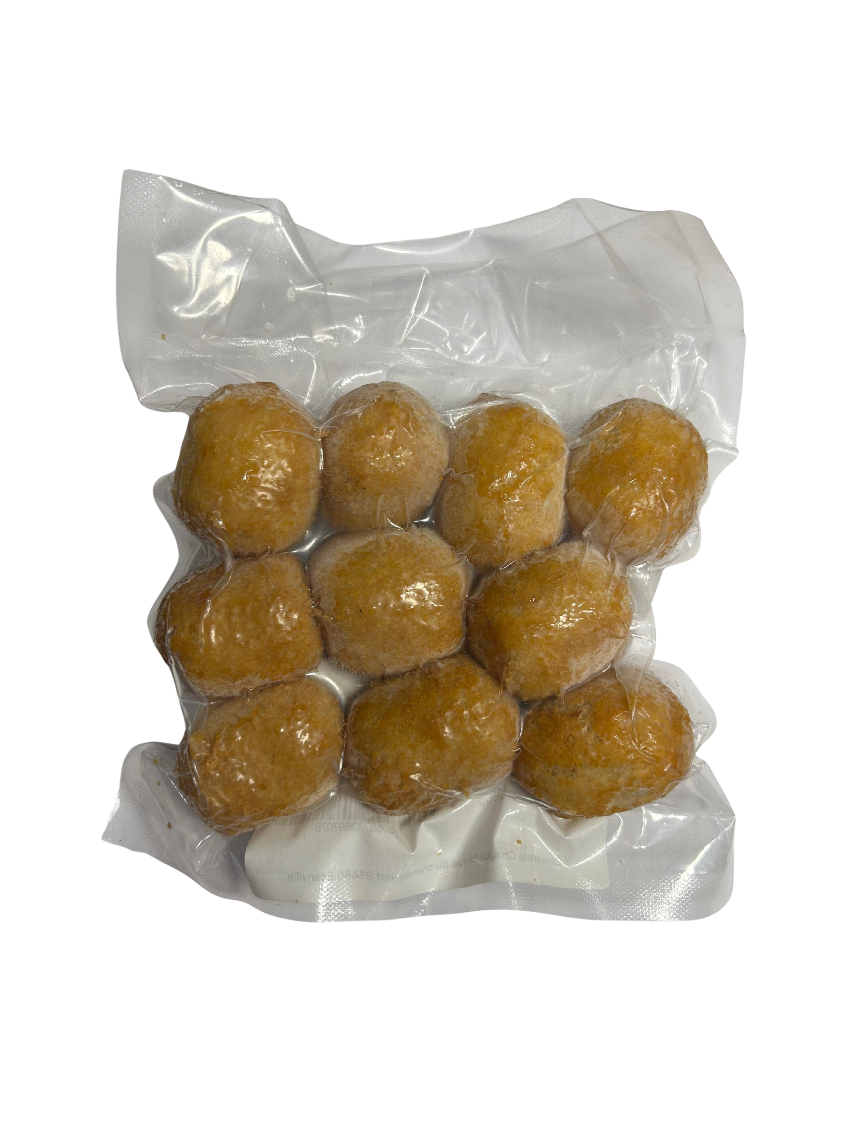 Bouchées au fromage (Bolinha de Queijo Frita Congelada) - frits et surgelés – Paquet petit – 10 unités de 25 g (250 g)