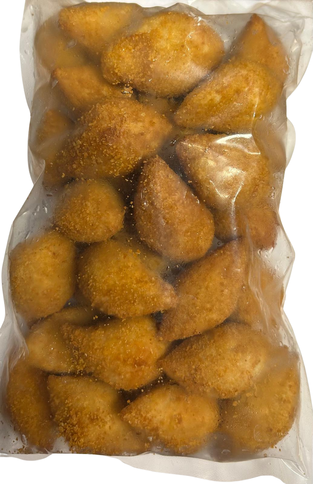 Beignets dorés jambom fromage (Coxinha de Presunto e queijo) – frits et surgelés – Paquet grande – 40 unités de 25 g (1kg)