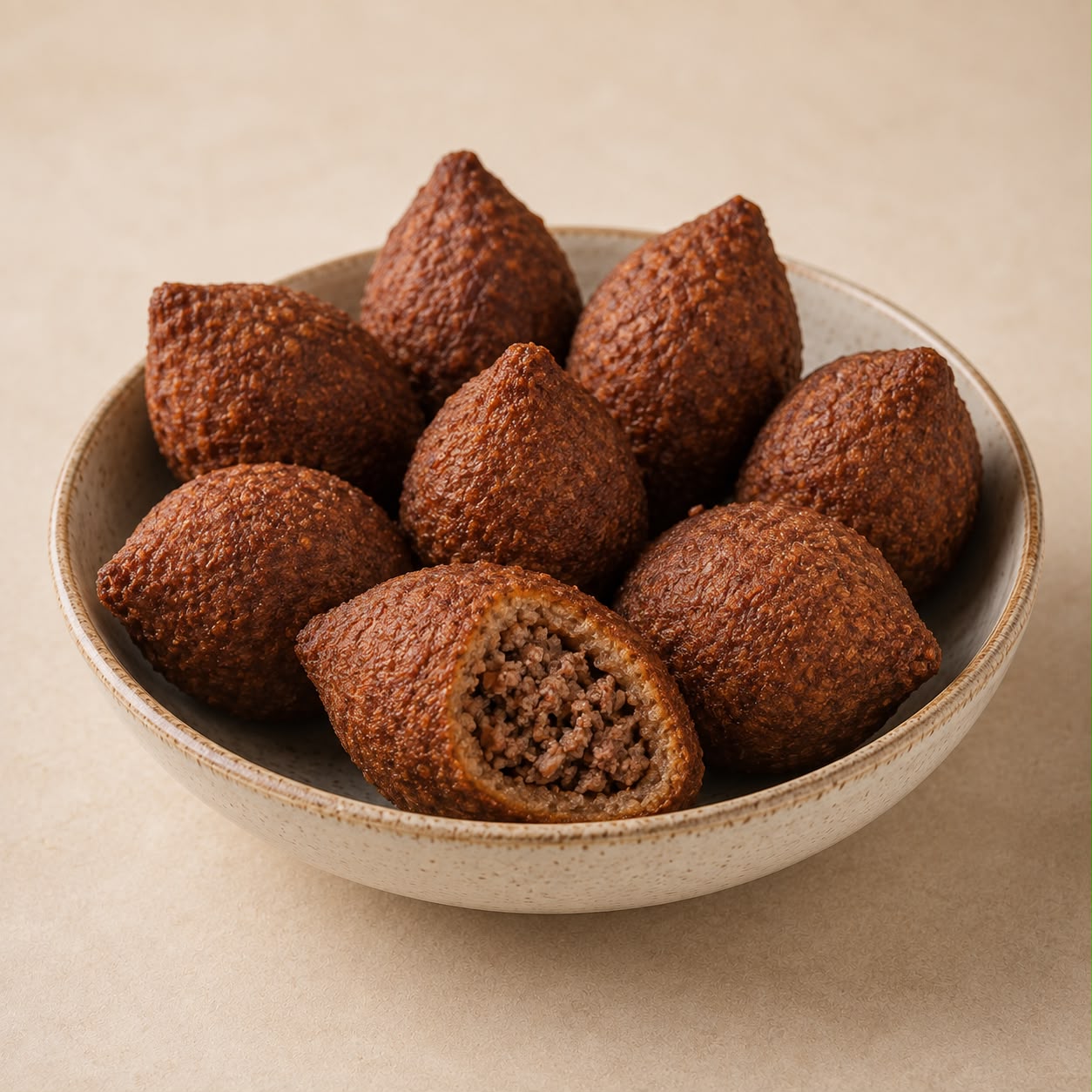 Fried and frozen kibbeh (Quibe) – Pack of 4 – 40 units of 25 g (1 kg)