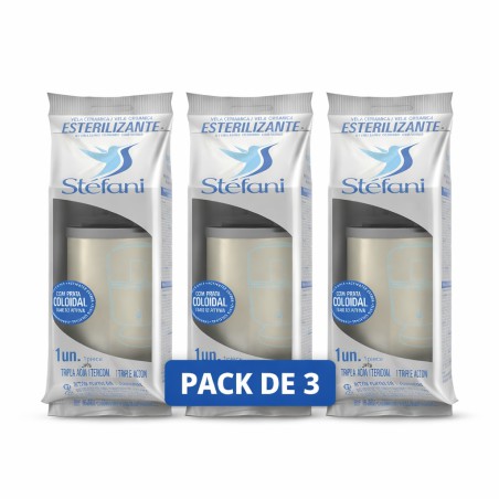 Lot de 3 cartouches pour filtre en argile triple action (Vela para Filtro de Barro Tripla Ação) - Stéfani - 3 unités