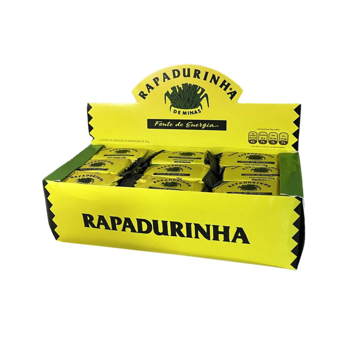 "Jaggery" Rapadurinha from Minas - 36 x 25g Rapadurinha from Minas - 900g