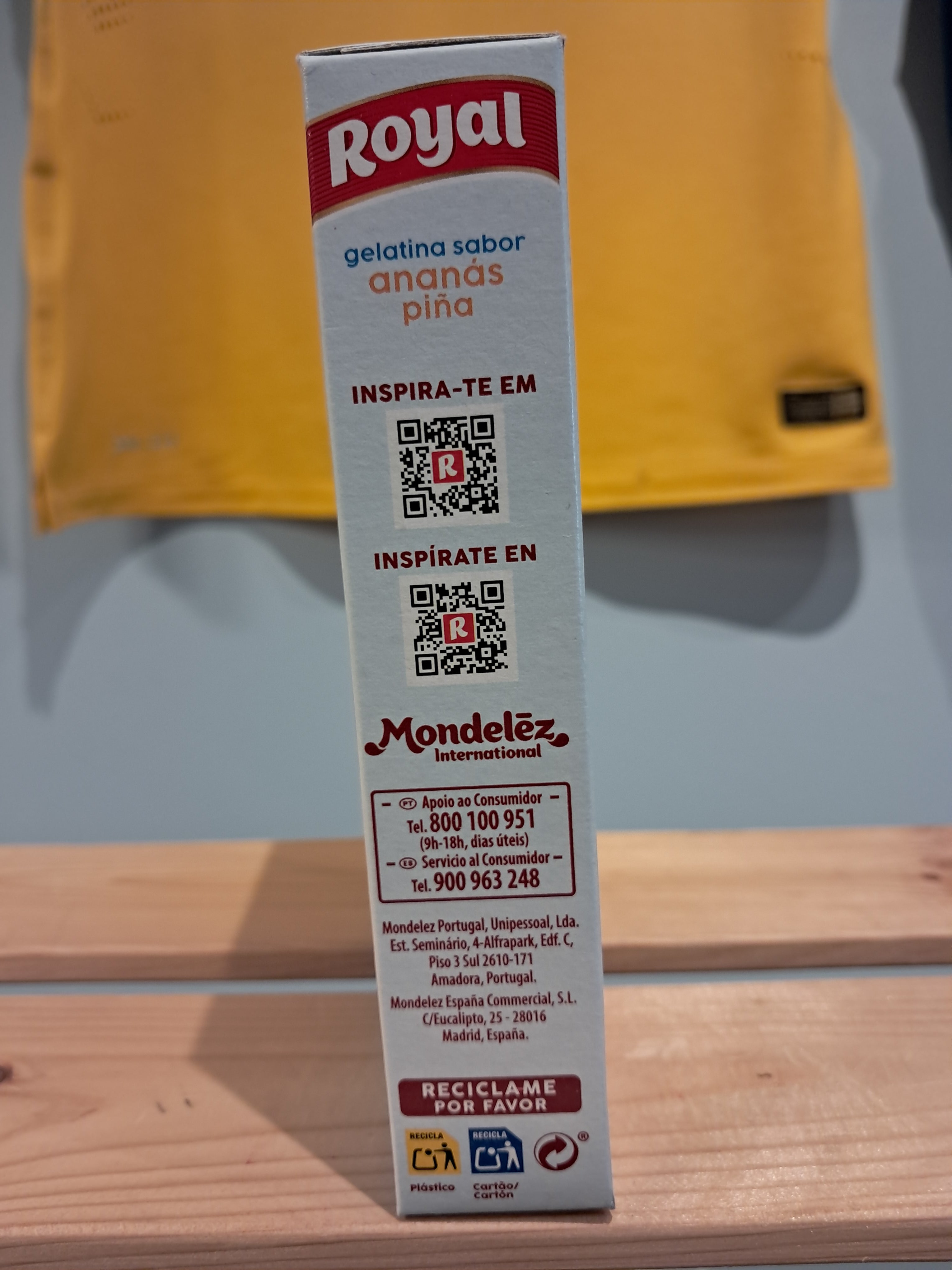 Light Pineapple Powdered Gelatin - ROYAL - 31g