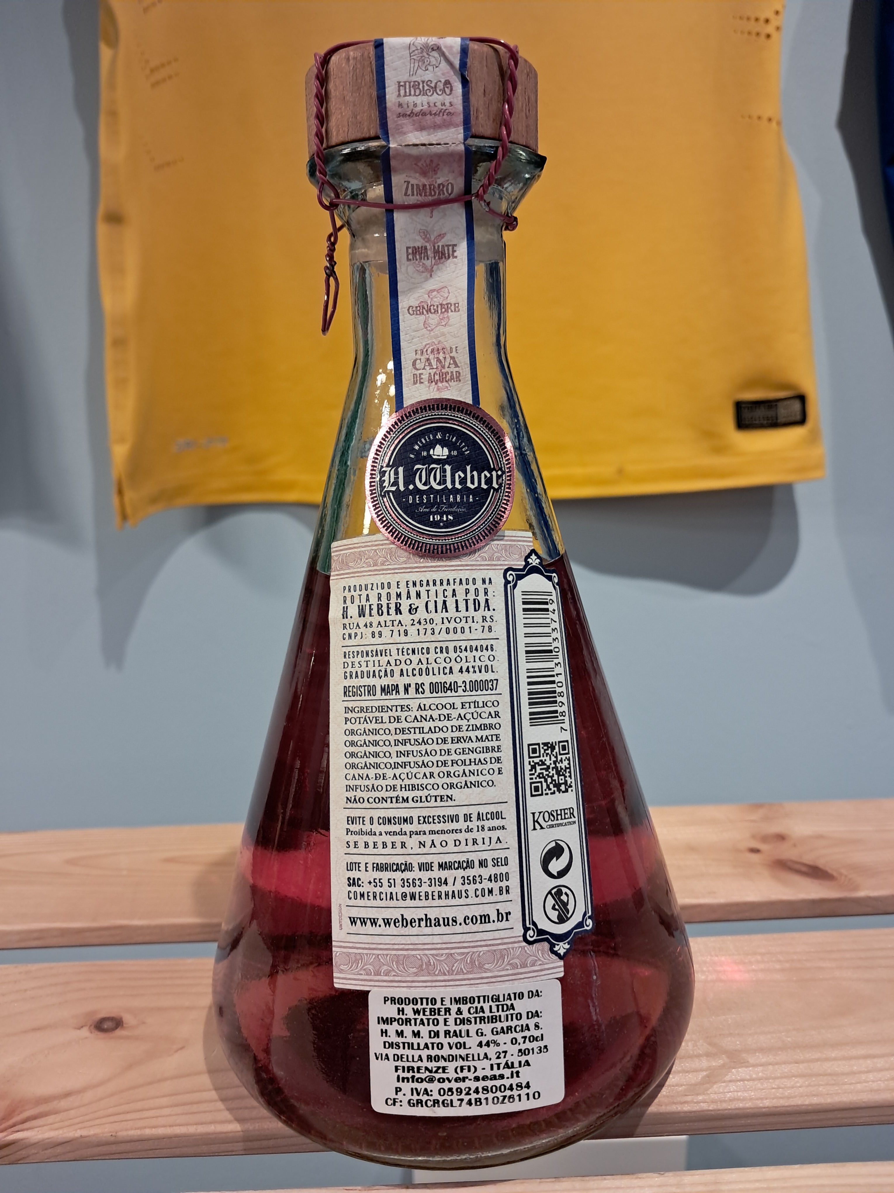 Gin Artisanal Dry Pink (Gin Artisanal Dry Gin Pink) - WEBER HAUS - 700ml