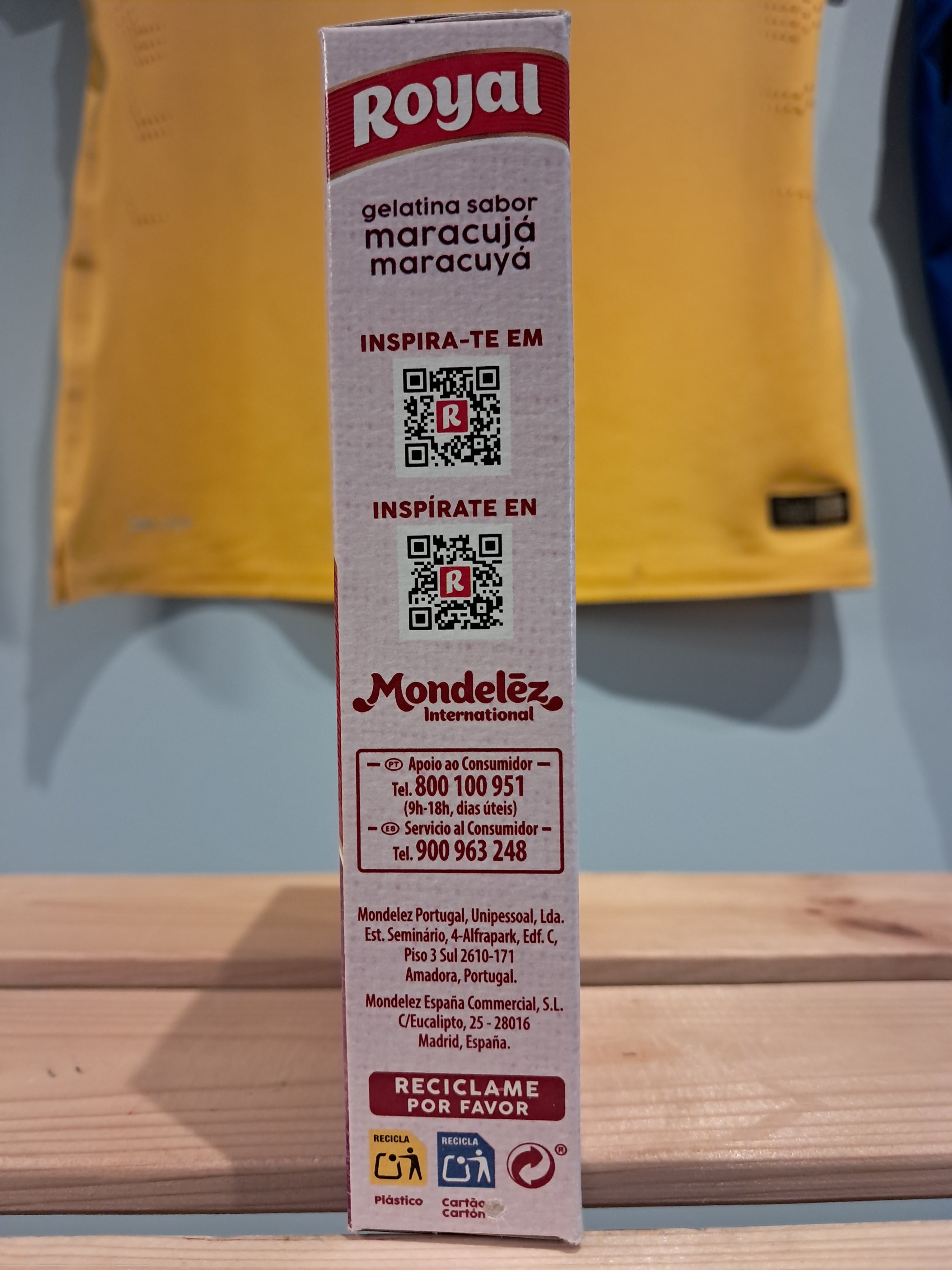 Gelatina in Polvere Gusto Passione (Gelatina in Polvere Maracujá) - ROYAL - 114g - Confezione con 2 bustine