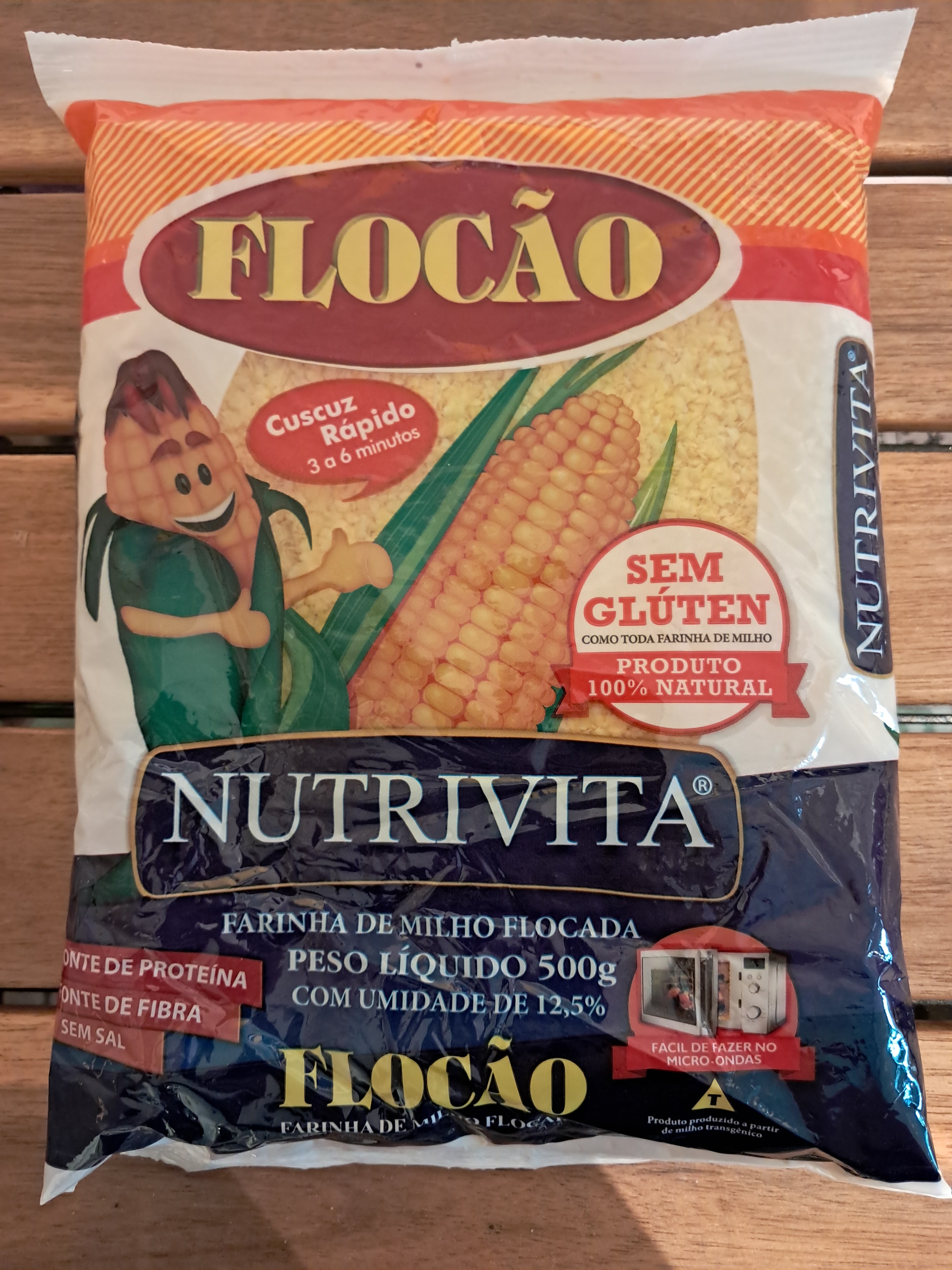 Flaked corn flour (Flaked Corn Flour) - NUTRIVITA - 500g