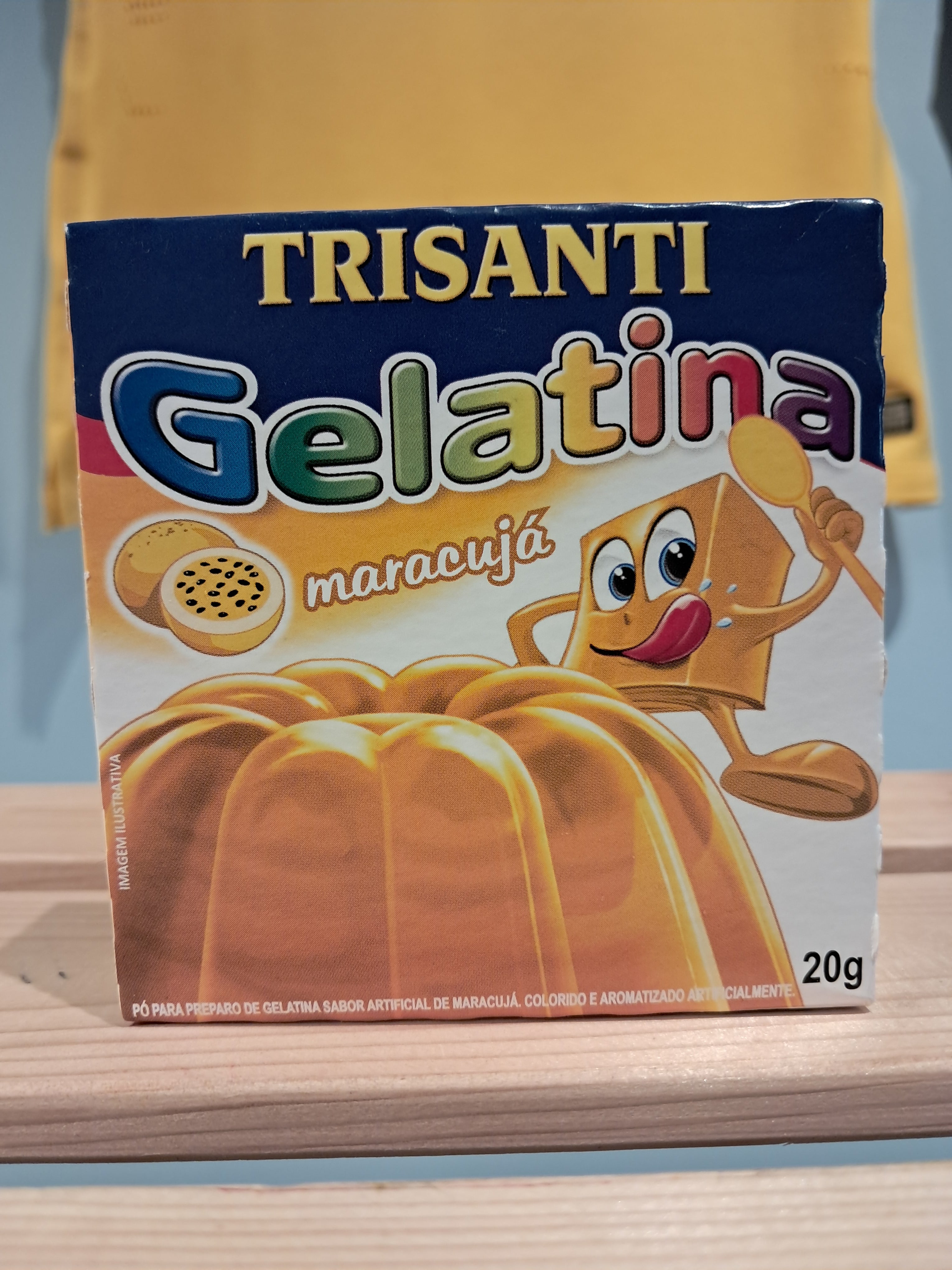 Passion Flavor Powdered Gelatin (Passion Fruit Powdered Gelatin) - TRISANTI - 20g