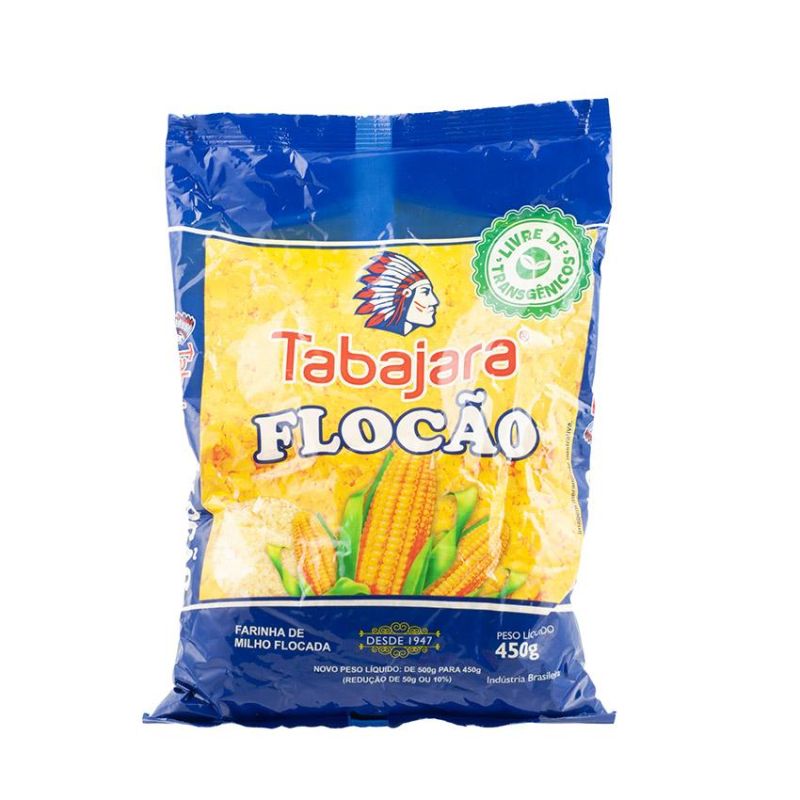 Flocons de maïs (Farinha de Milho Flocão (Não Transgênico)) - Tabajara - 450g
