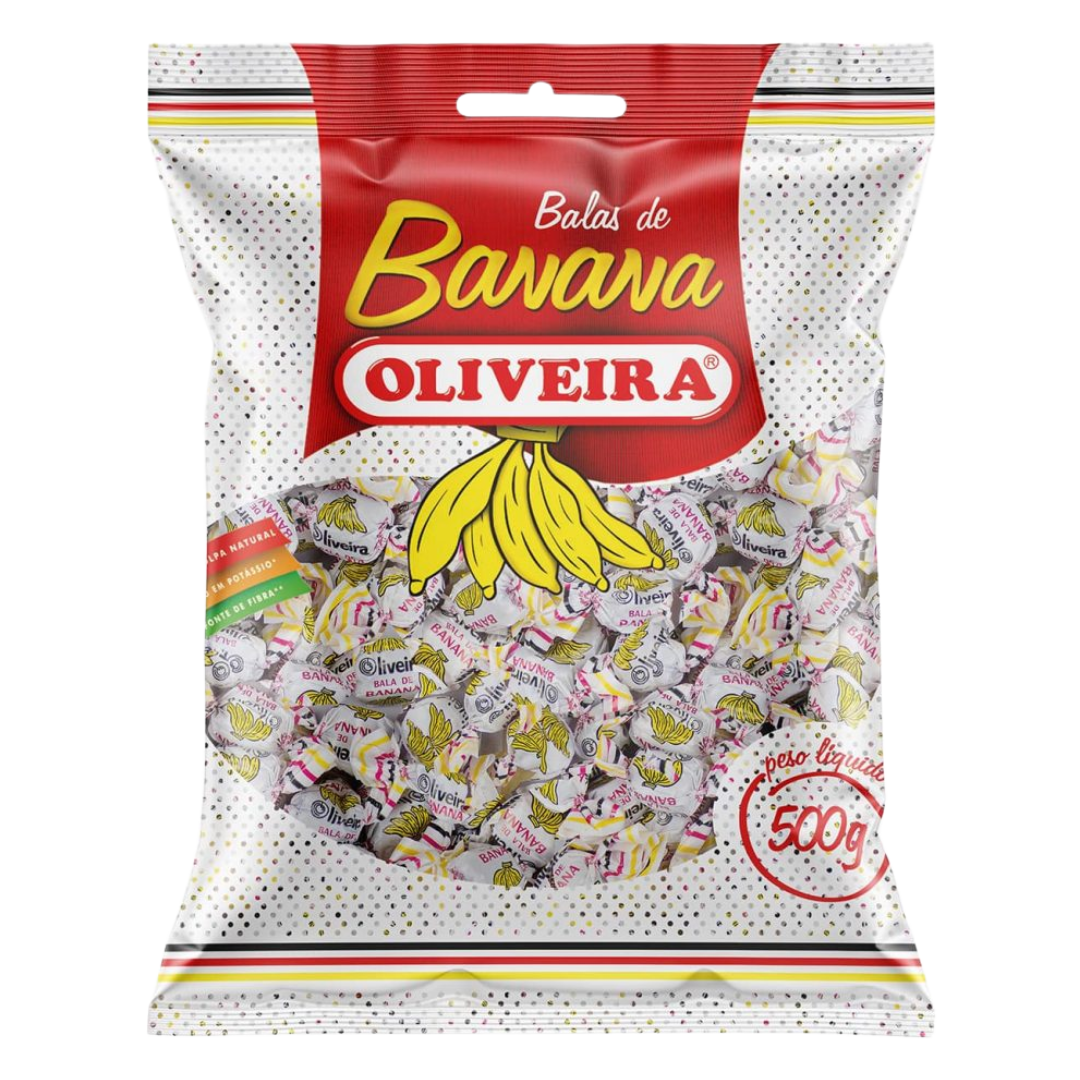 Bonbons à la pâte de fruit Banane- (Bala de Banana)- OLIVEIRA - 500g