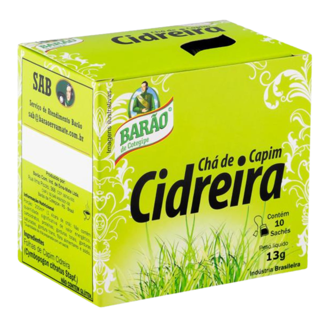 Lemongrass Tisane (10 sachets) (Lemon balm tea 10 sachets) - BARÃO