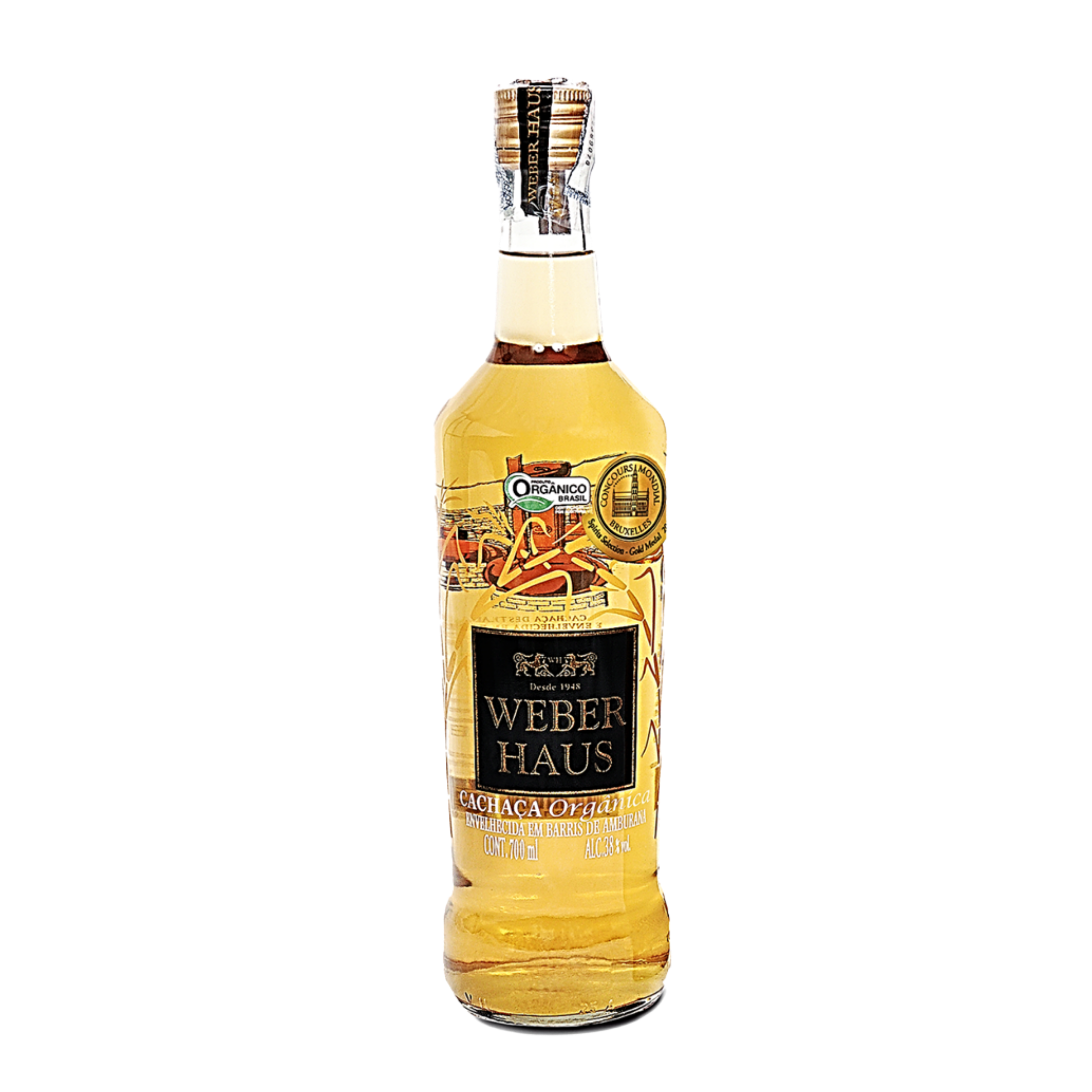 Artisan Amburana Cachaça BIO - (Aged Organic Amburana Cachaça) - WEBER HAUS - 700ml
