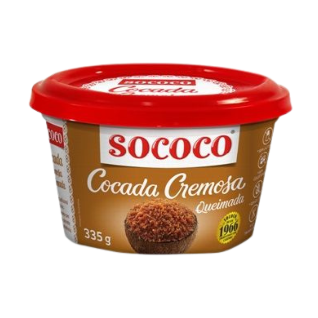 Cocada Queimada Cremosa (Dessert à la Noix de Coco Brûlée) - SOCOCO - 335g - Mon Petit Brésil