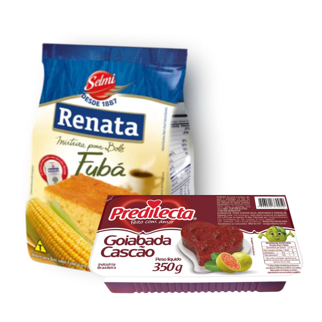 Combinazione Perfetta - Miscela per Torta di Farina di Mais - RENATA - 400g + Marmellata di Guava con Scorza - PREDILECTA - 350g