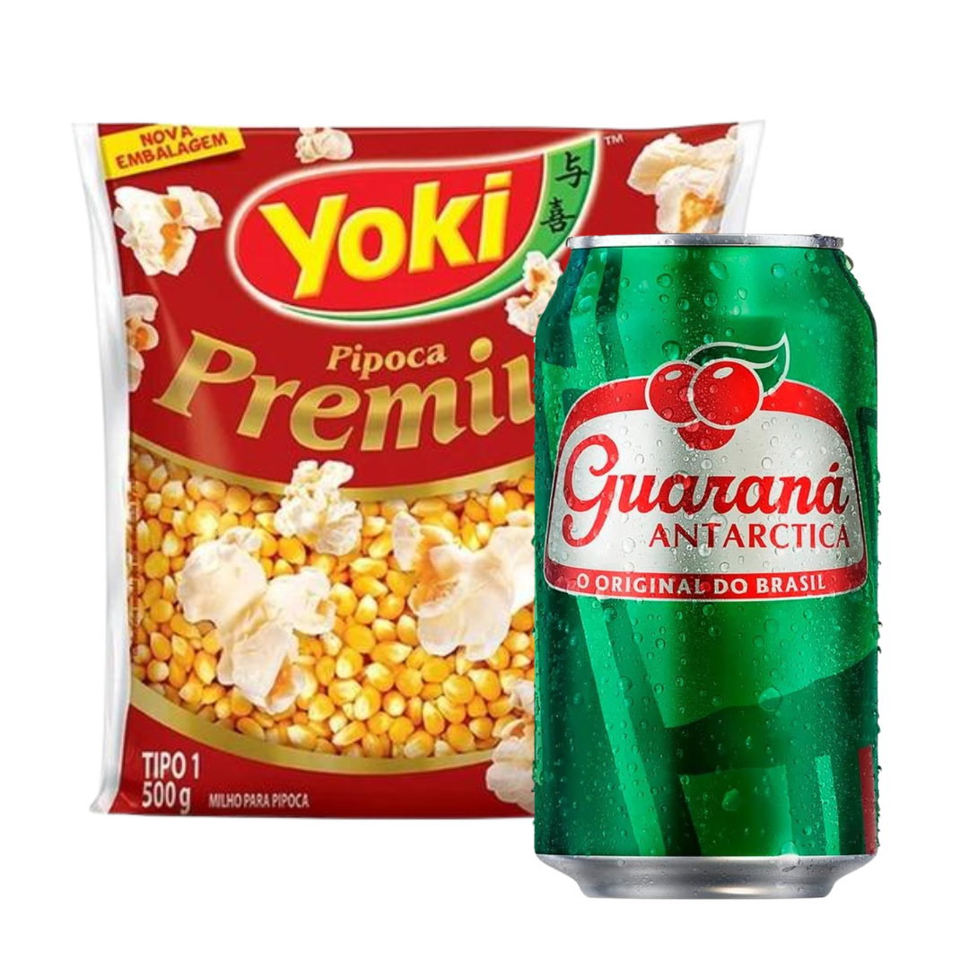 Combinazione Perfetta - Mais per Popcorn Premium - YOKI - 400g + Guaraná Antarctica - 330ml