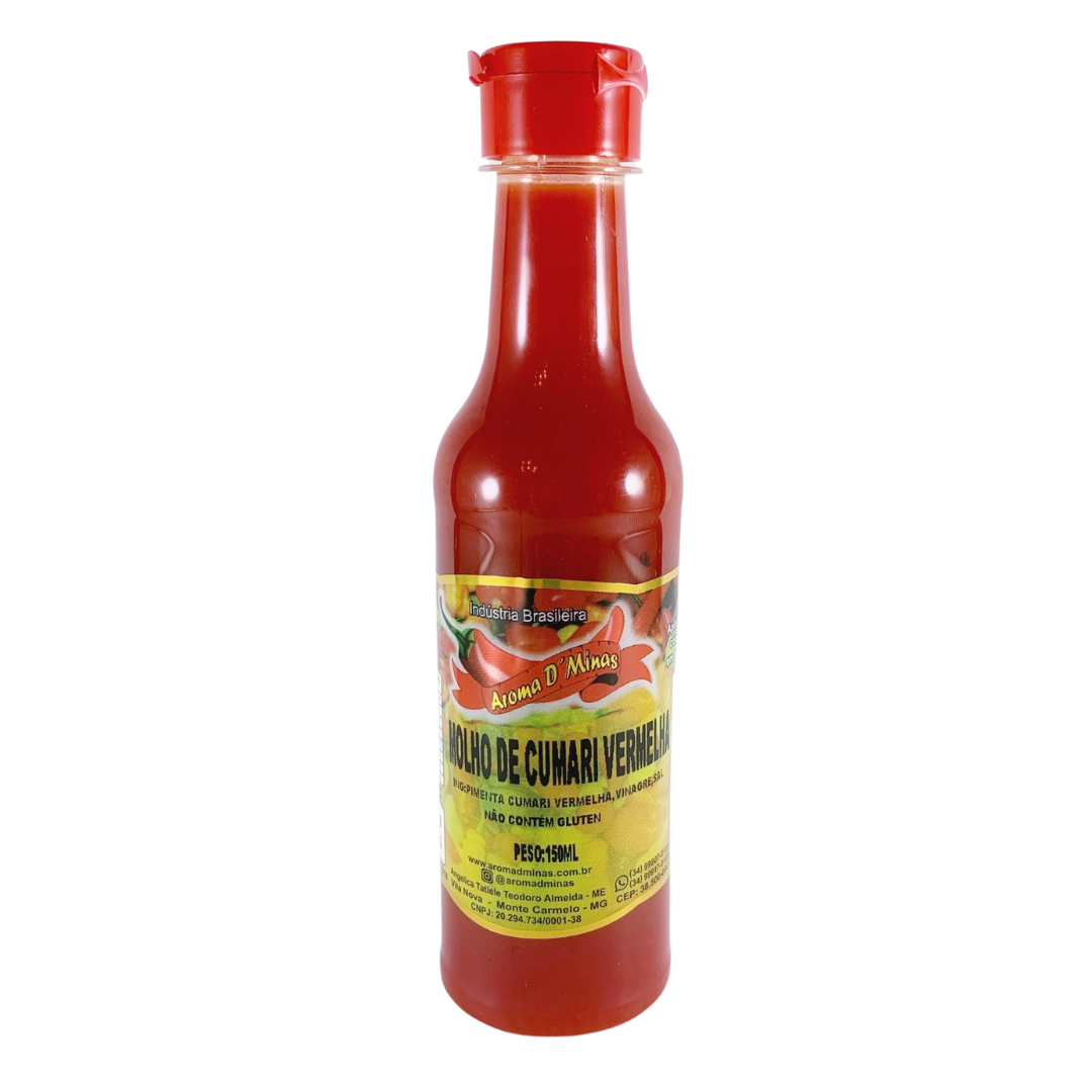 Sauce Piment Cumari Rouge (Red Cumari Pepper Sauce) - AROMA DE MINAS - 150ml