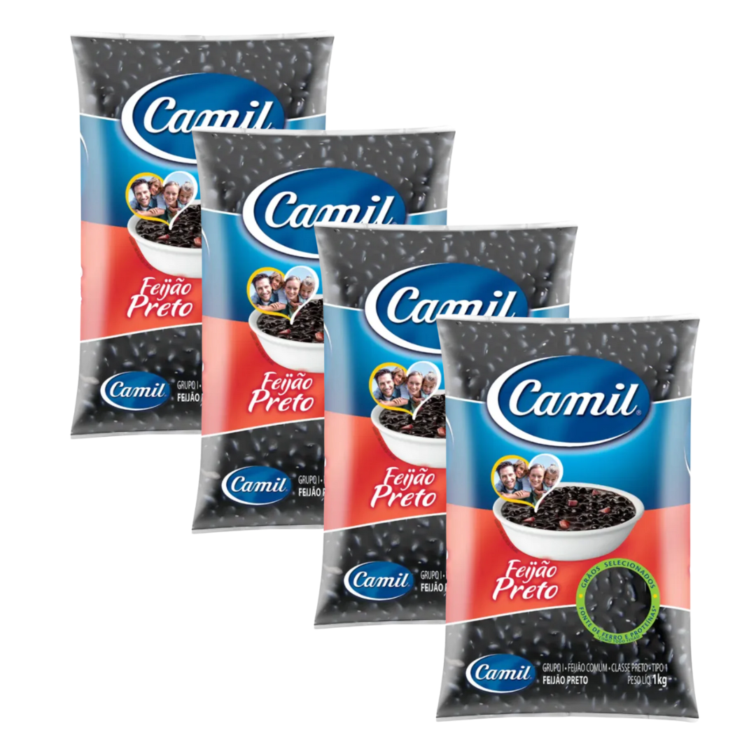 Combo - Haricots noirs CAMIL - 1kg - Achetez 4 unités et obtenez 10% de réduction