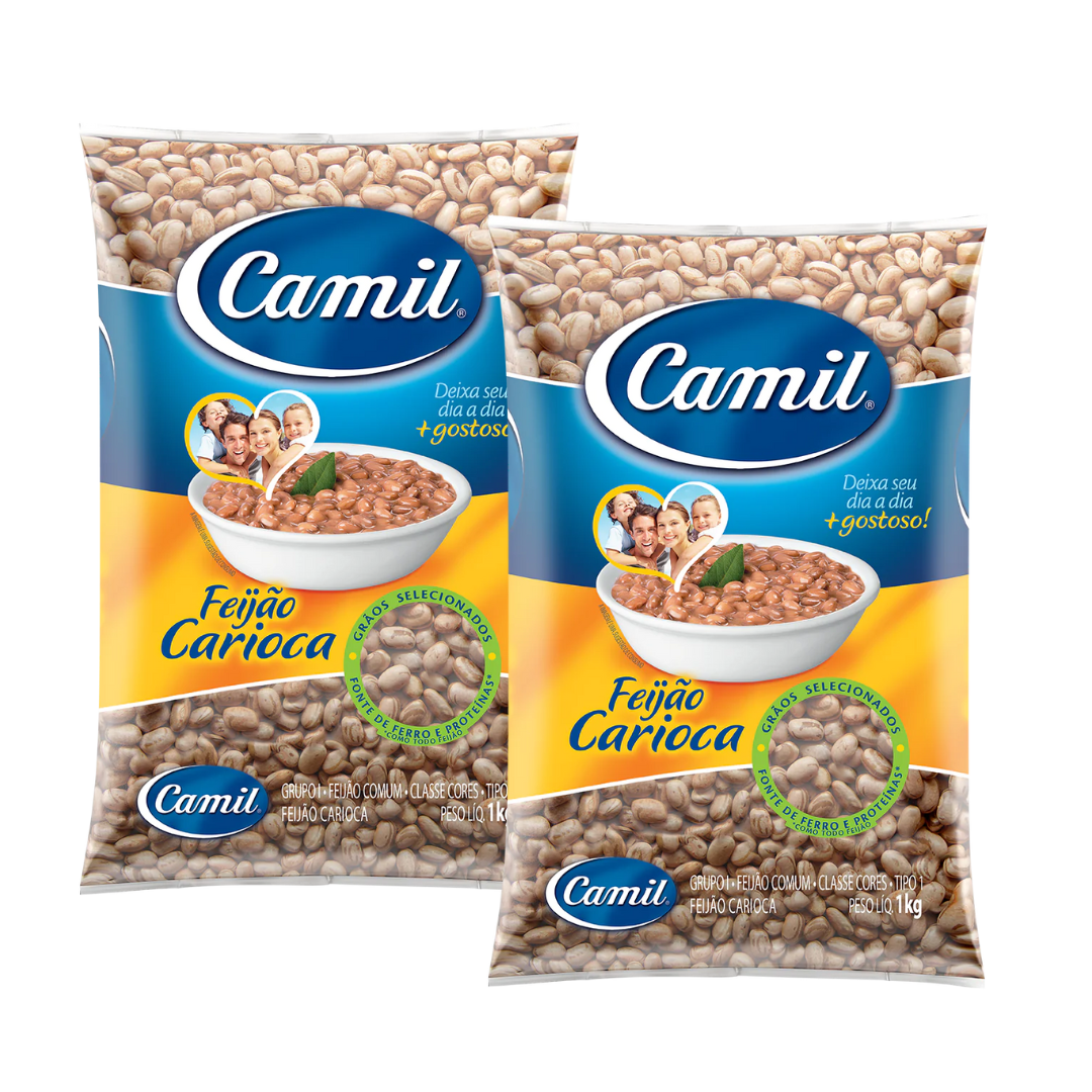 Combo - Haricot Carioca - CAMIL - 1kg - Achetez 2 unités et obtenez 10% de réduction