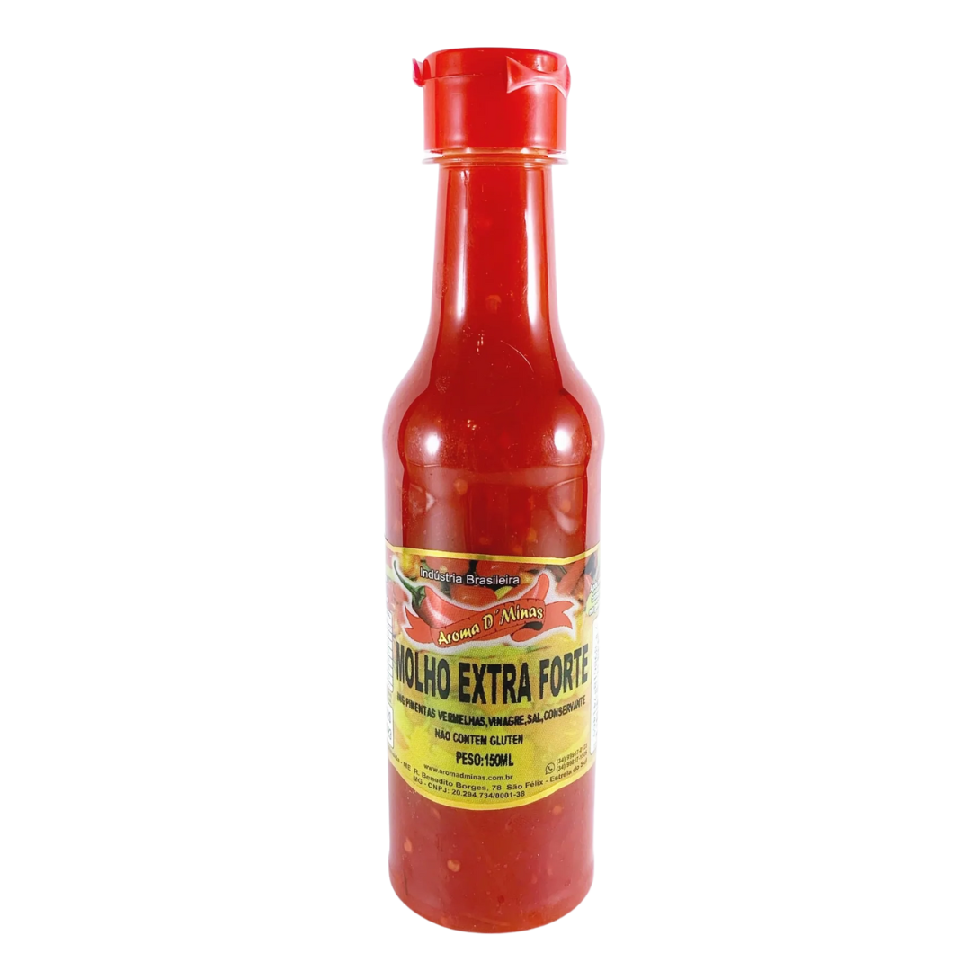 Sauce Piment Extra Forte (Sauce de Piment Extra Forte) - AROMA DE MINAS - 150ml