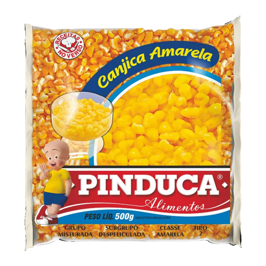 Canjica Amarela (Maïs sec jaune “Hominy”) - PINDUCA - 500g - Mon Petit Brésil