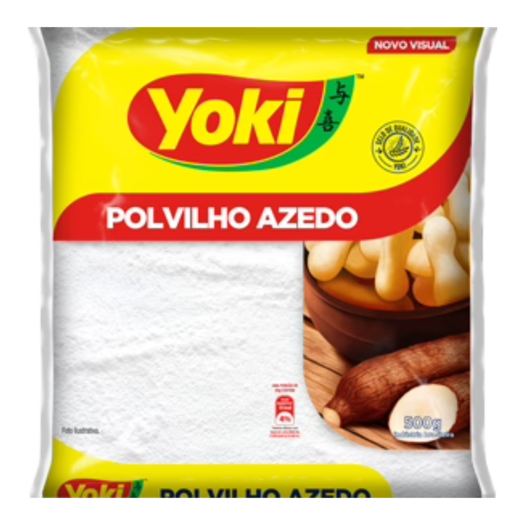 Polvilho Azedo (Polvilho Aigre - Amidon de Manioc Aigre) - YOKI - 500g - Mon Petit Brésil