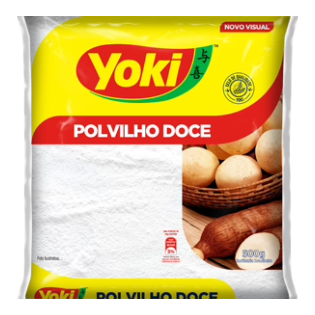 Polvilho Doce (Polvilho Doux - Amidon de Manioc doux) - YOKI - 500g - Mon Petit Brésil