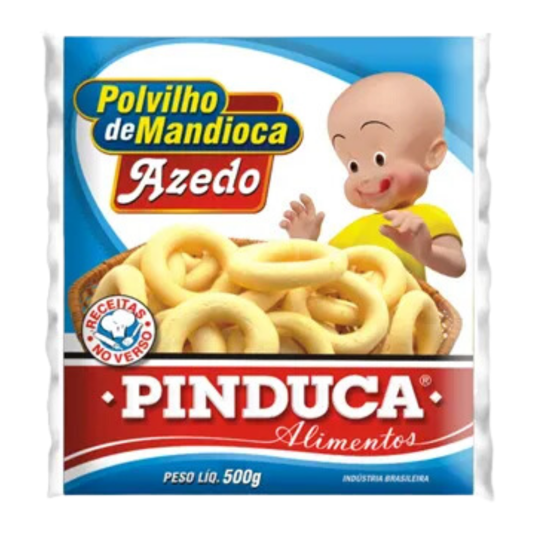 Polvilho Azedo (Polvilho Aigre - Amidon de Manioc Aigre) - PINDUCA - 500g - Mon Petit Brésil