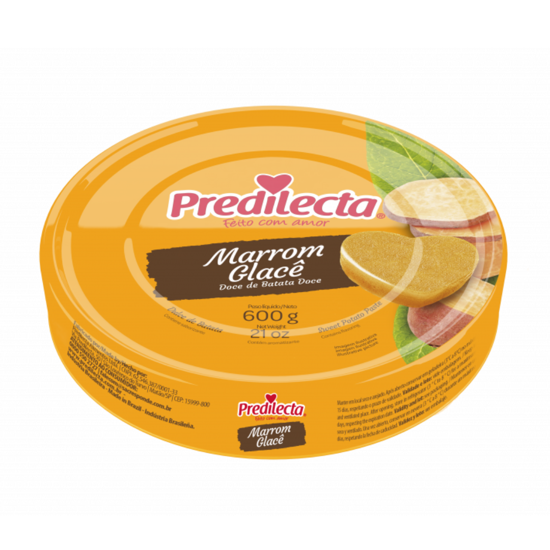 Sweet Potato Fruit Paste Block (Brown Glacé Can) - PREDILECTA - 600g
