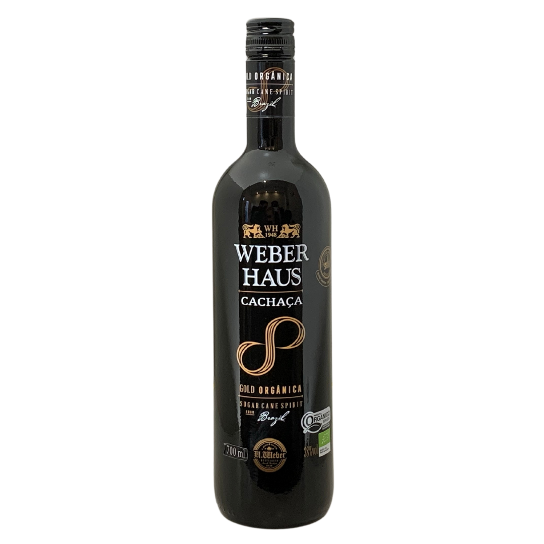 Cachaça artisanale Gold N°8 biologique (Cachaça Artisanale N°8 Gold BIO) - WEBER HAUS - 700ml