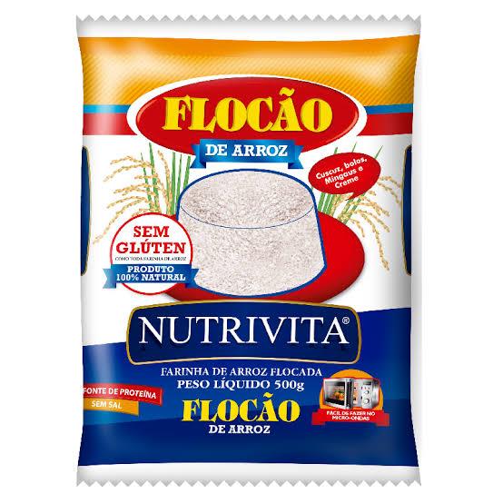 Flocons de riz (Flocão de Arroz) - NUTRIVITA - 500g