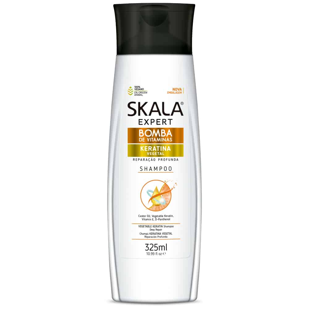 Shampoo Bomba de Vitaminas Keratina - SKALA - 325ml - Mon Petit Brésil