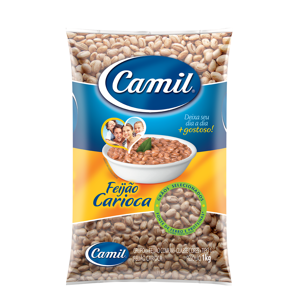 Brown Beans "Carioca" (Feijão Carioca) - CAMIL - 1kg