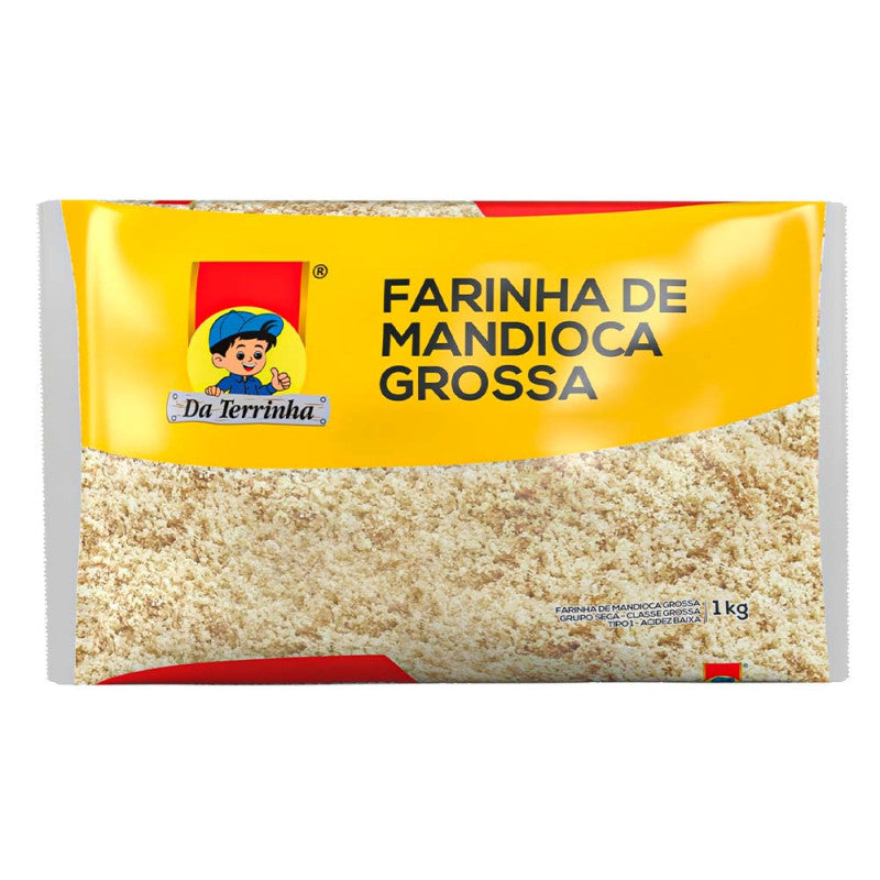 Farina di Manioca Grossolana Cruda (Farinha de Mandioca Grossa Crua) - DA TERRINHA - 1kg