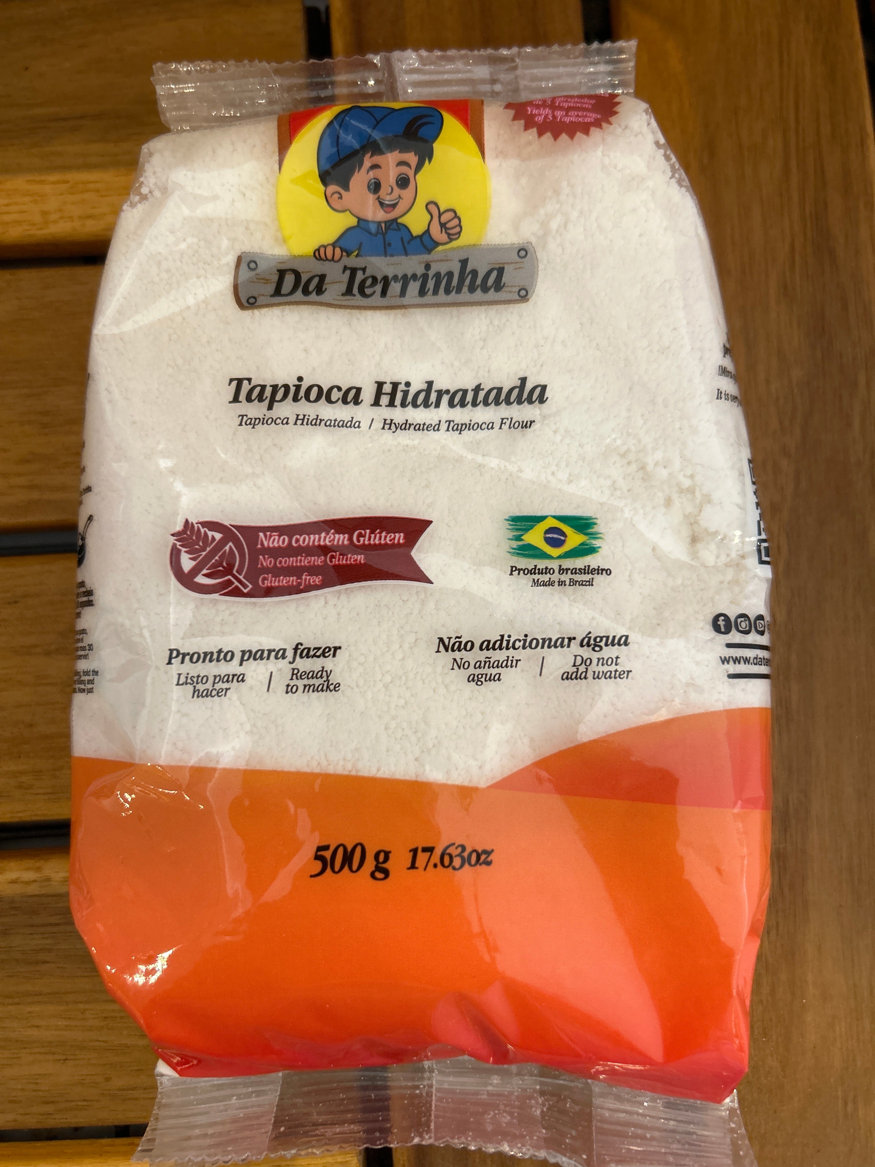Tapioca Idratata (Tapioca Idratada - Gomma di Tapioca Idratata) - DA TERRINHA - 500g