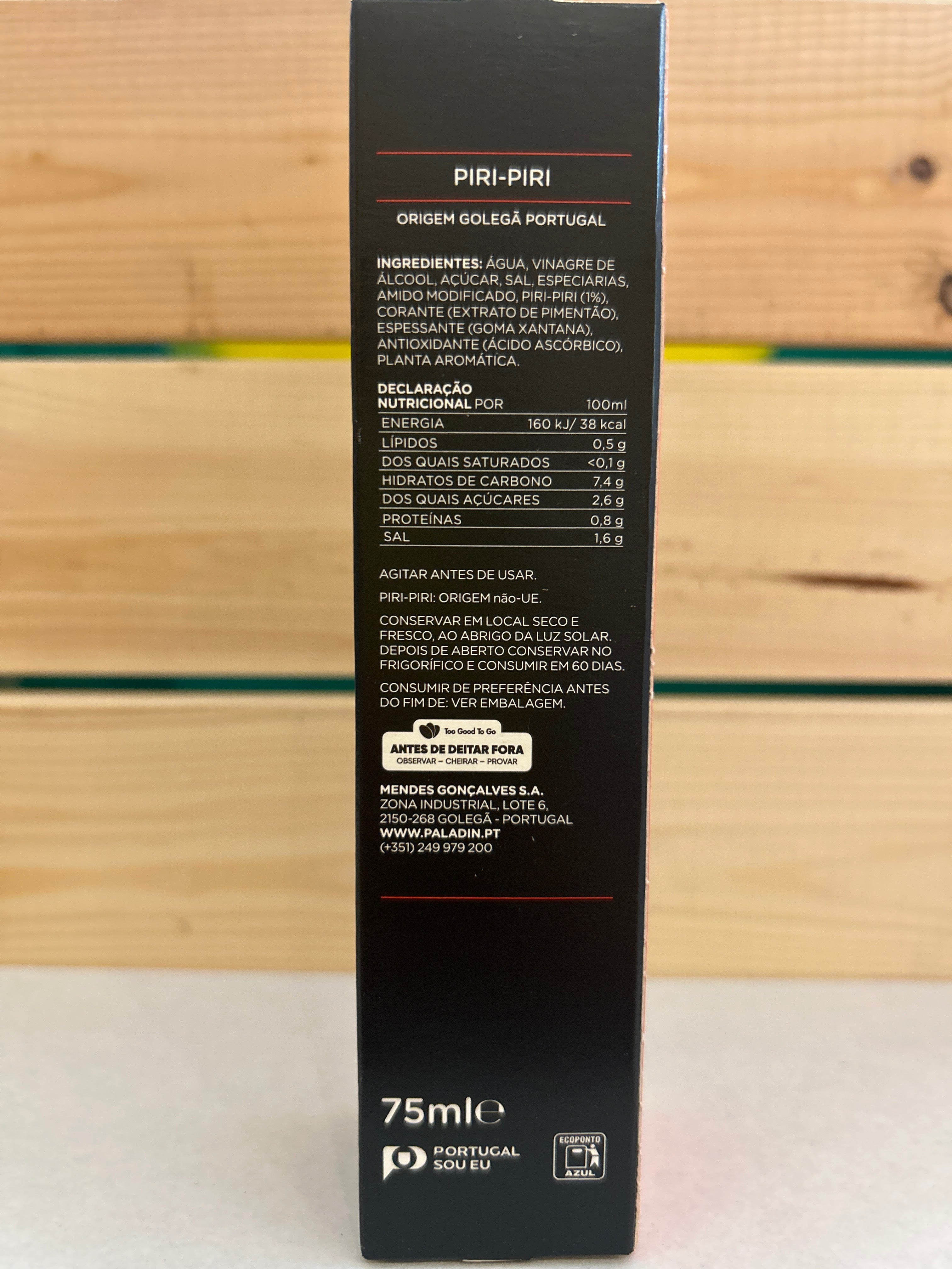 Piri Piri Chili Sauce (Piri Piri Pepper Sauce) - PALADIN SACANA - 75ml