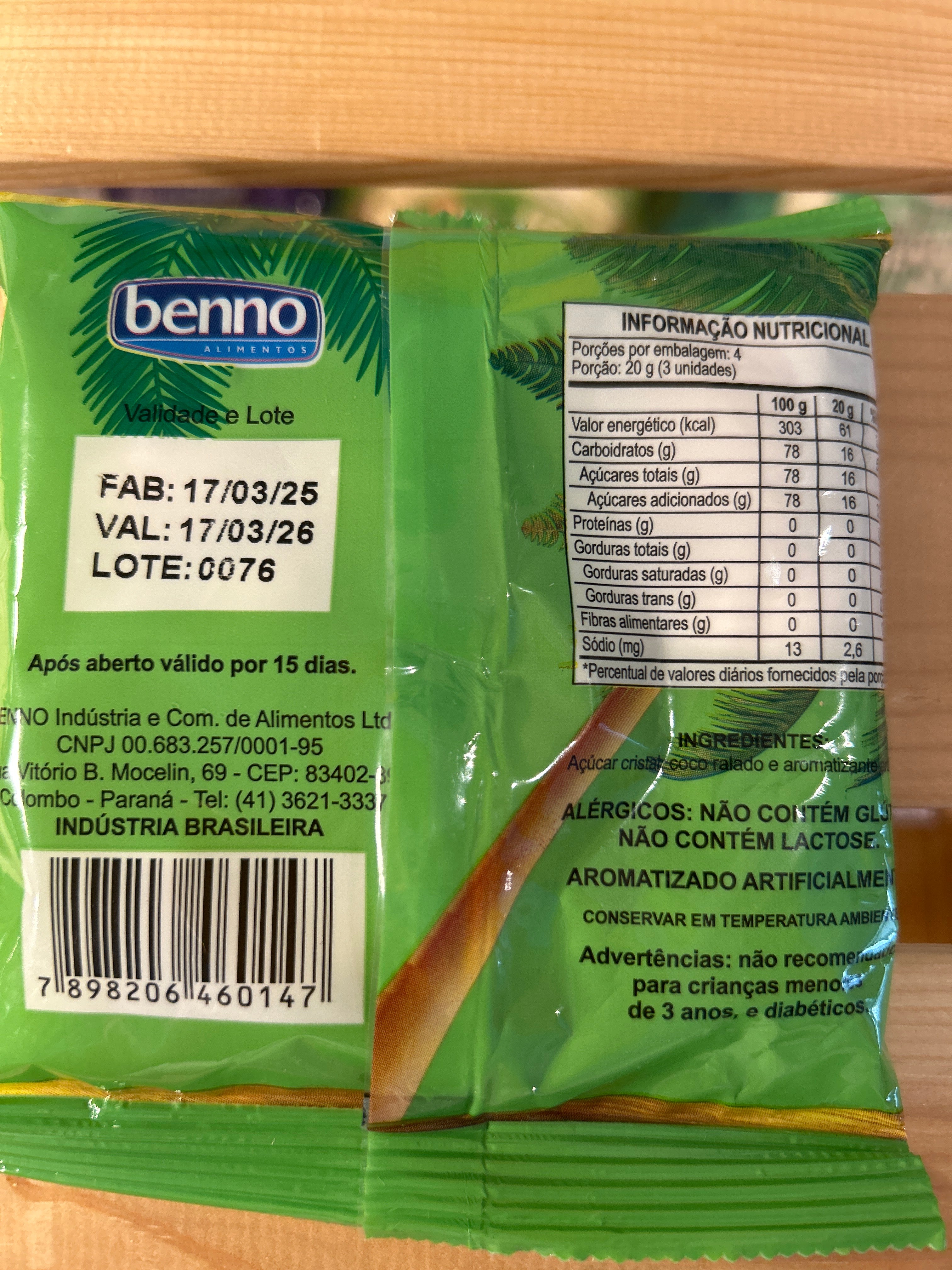 Coconut Candies (Bala de Coco) - BENNO - 90g