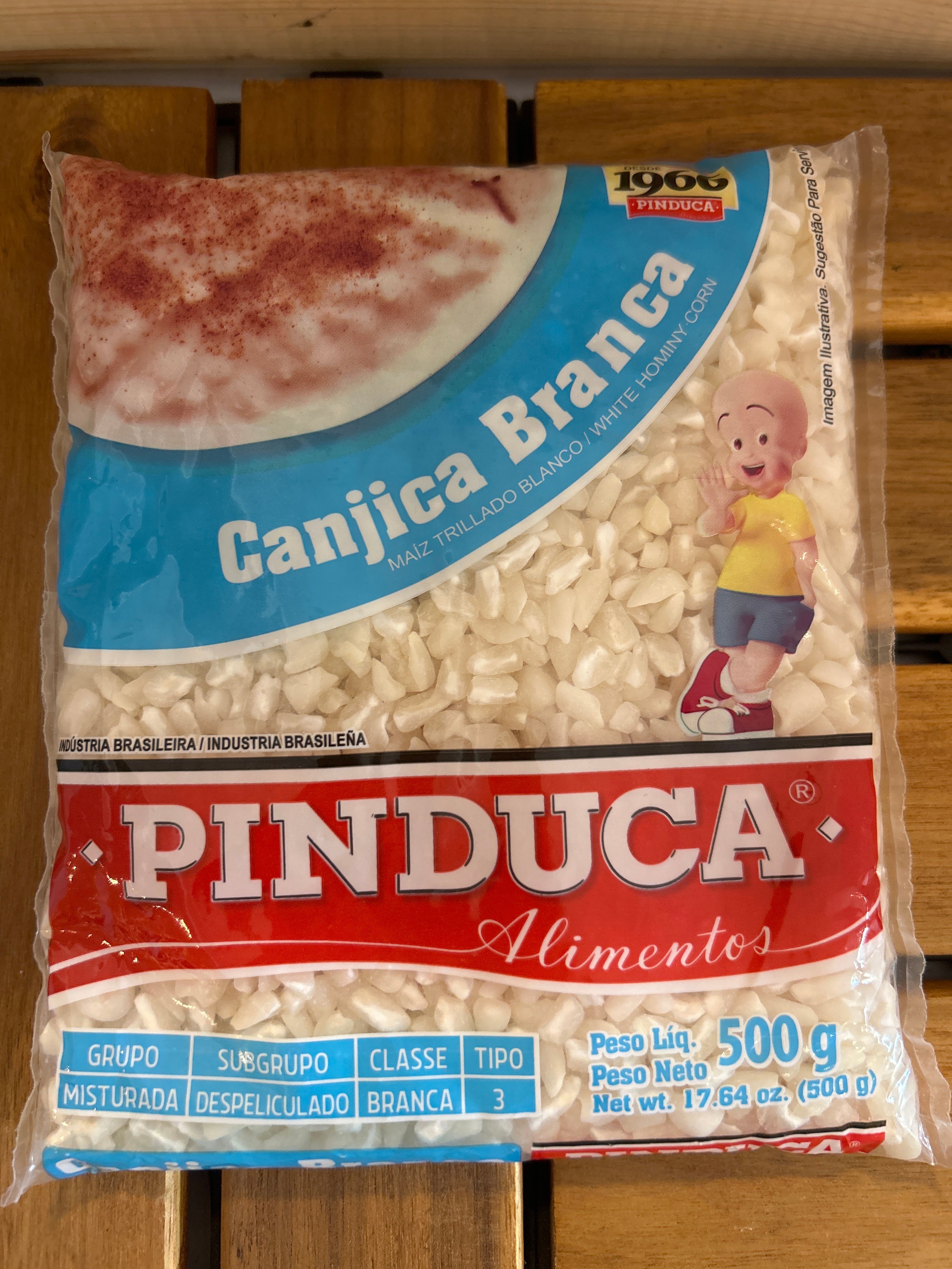 Mais secco bianco “Hominy” (Canjica Branca) - PINDUCA - 500g