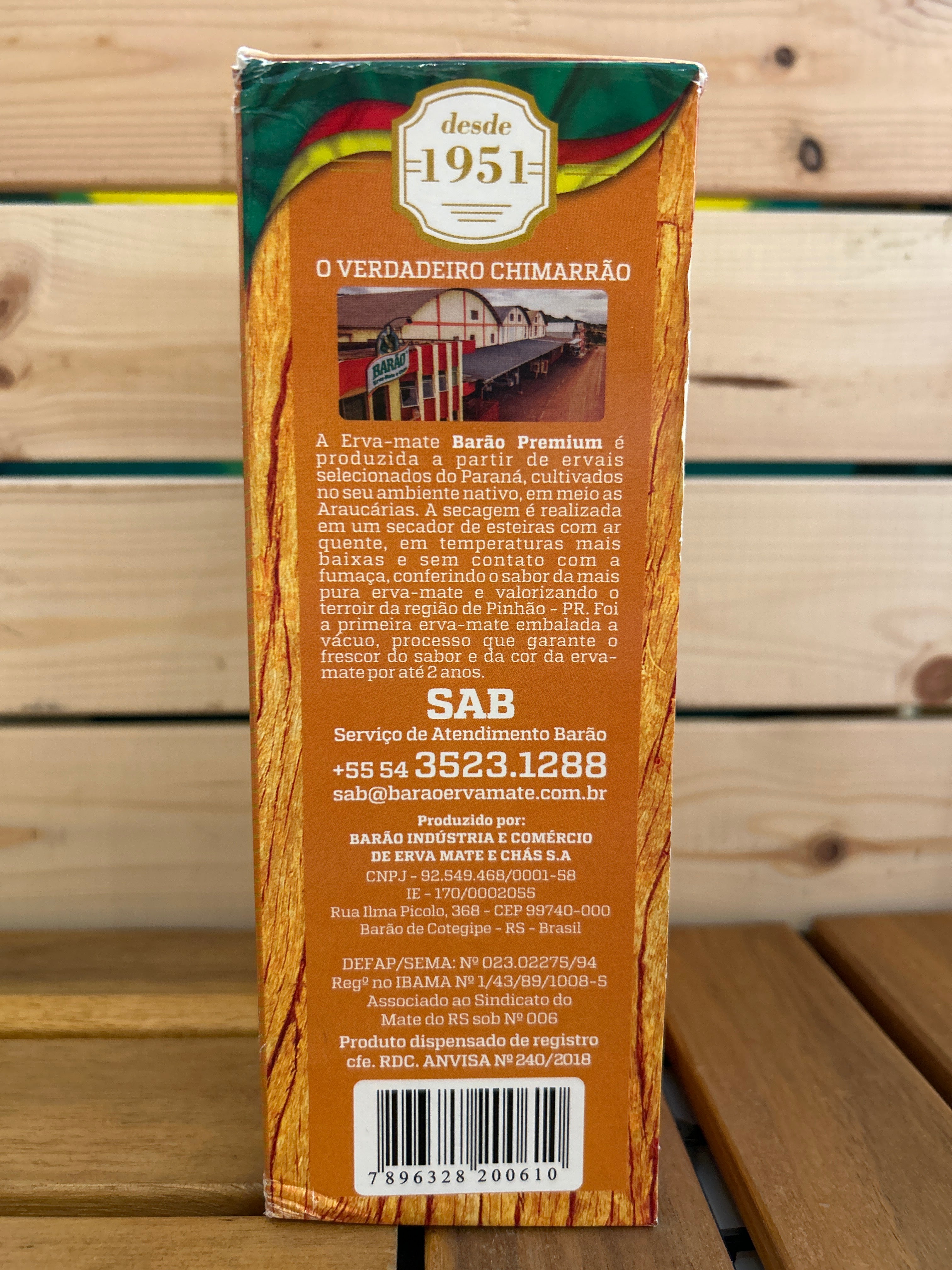 Selected Yerba Maté (Premium Chimarrão Herb) - BARÃO - 1Kg