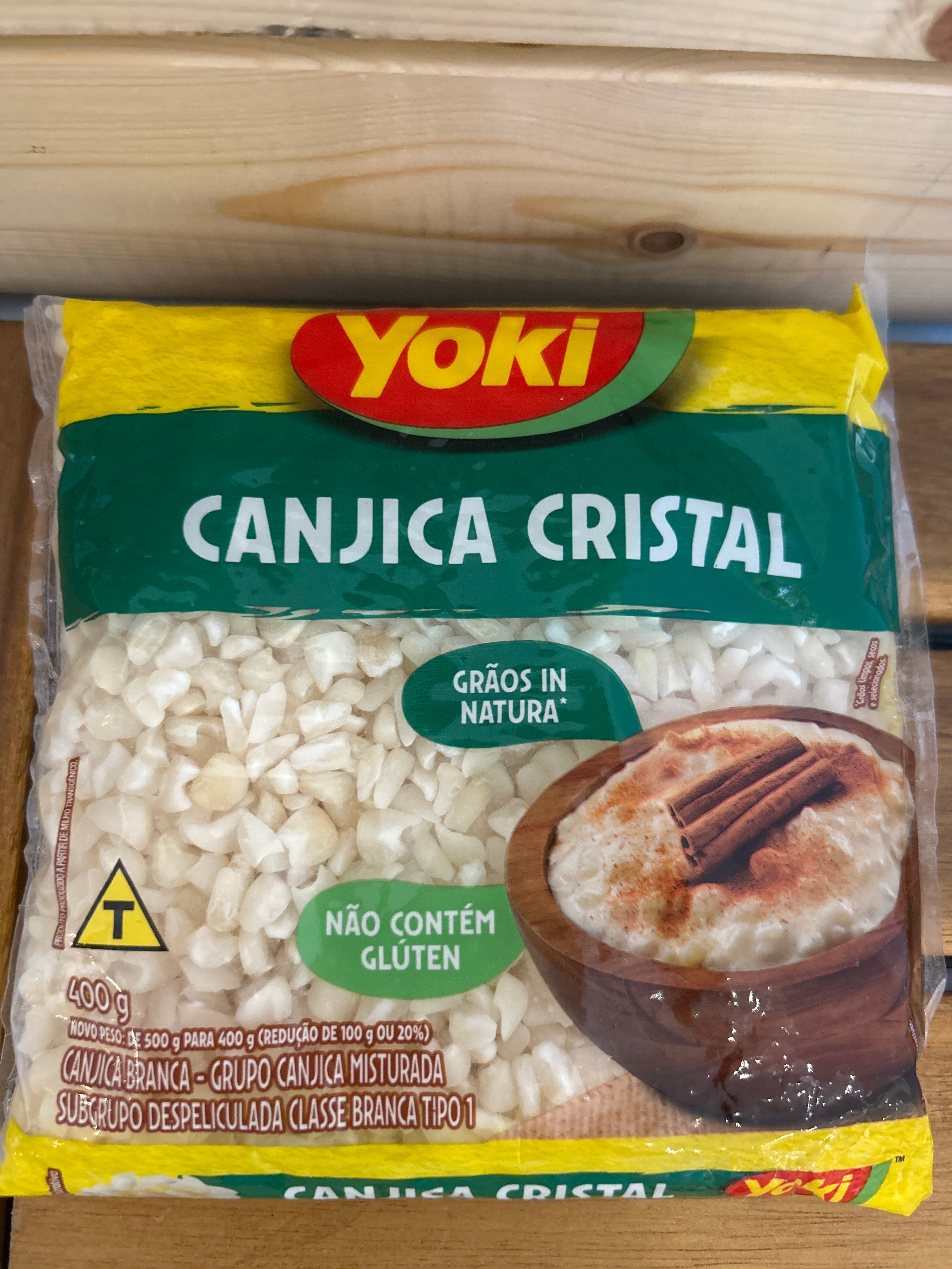 Mais secco bianco "Hominy" (Canjica Branca) - YOKI - 400g