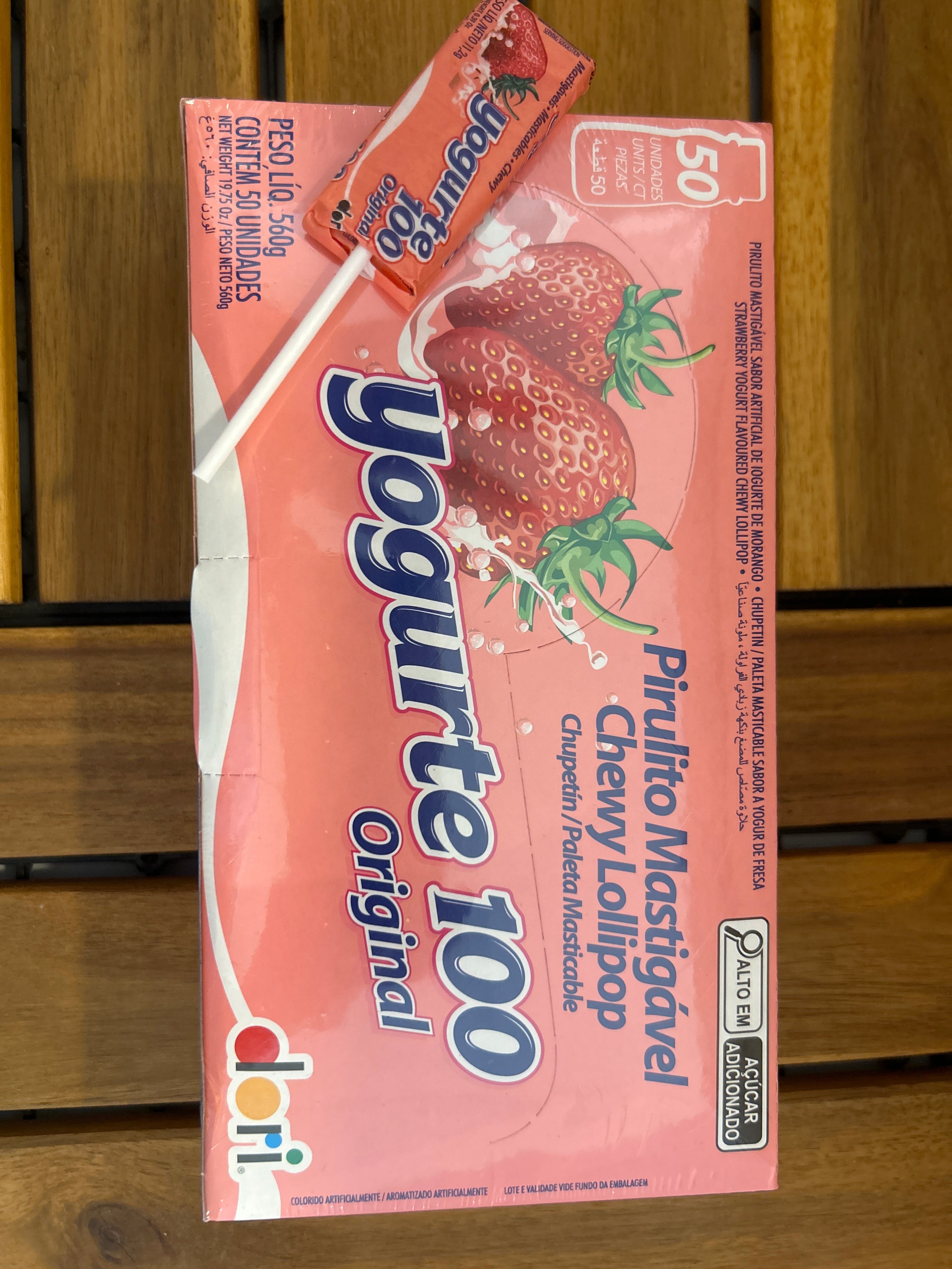 Sucette saveur yaourt (Pirulito Mastigável Yogurte) - DORI - 560g
