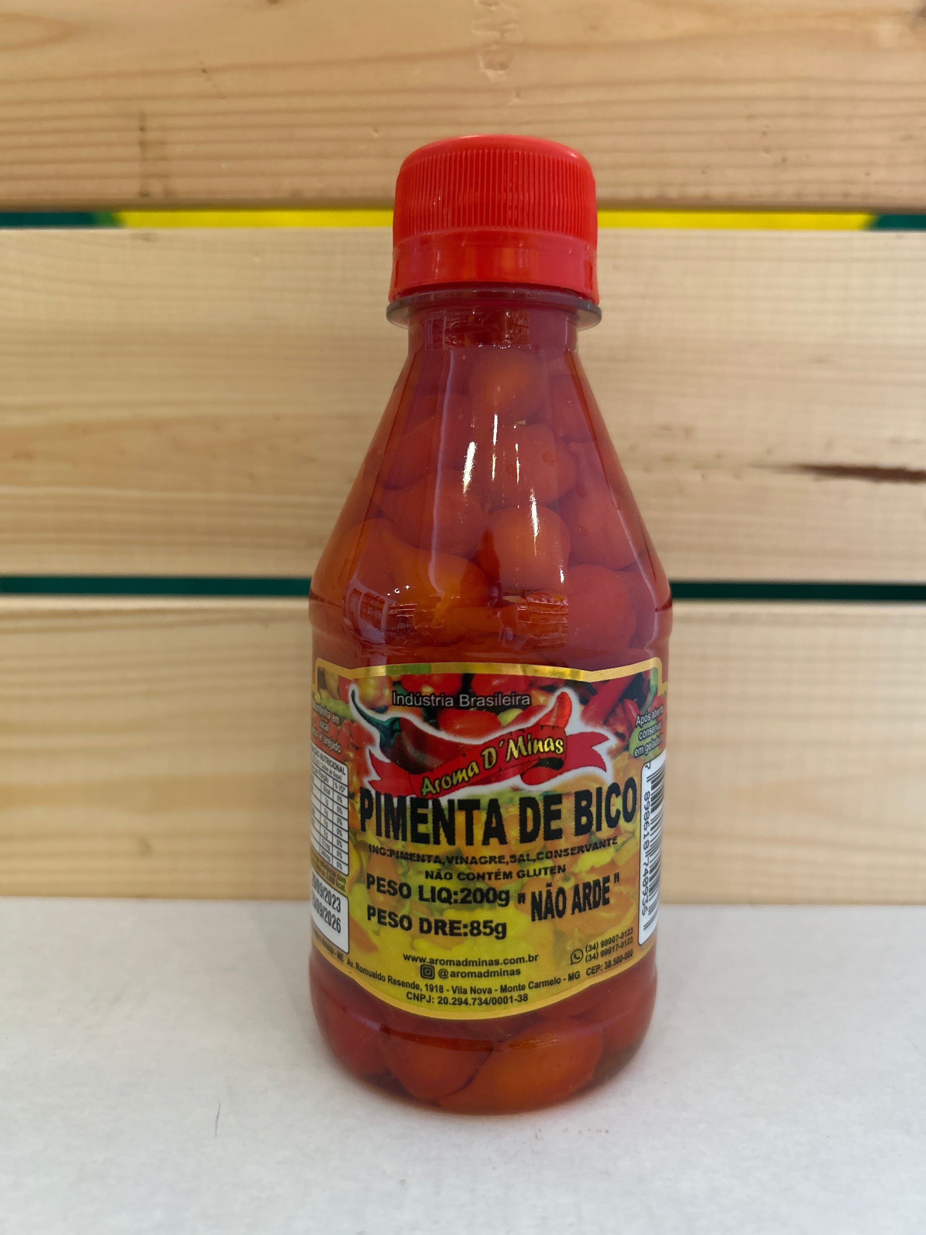 Pimenti Biquinho Rossi (Peperoncino Biquinho Rosso (Peperoncino a becco)) - AROMA DI MINAS - 85g