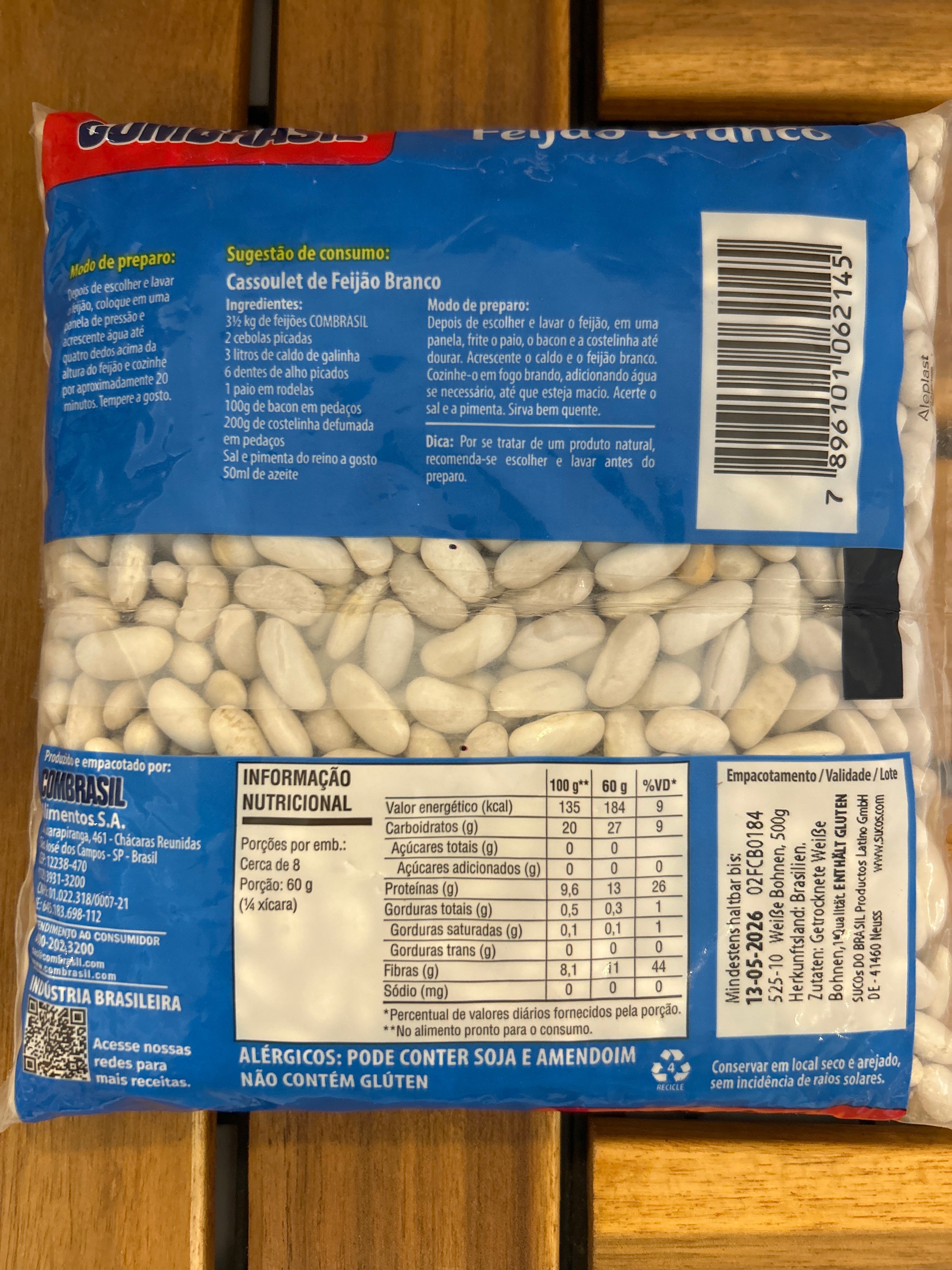 Haricots Blancs (Fagioli Bianchi) - COMBRASIL - 500g