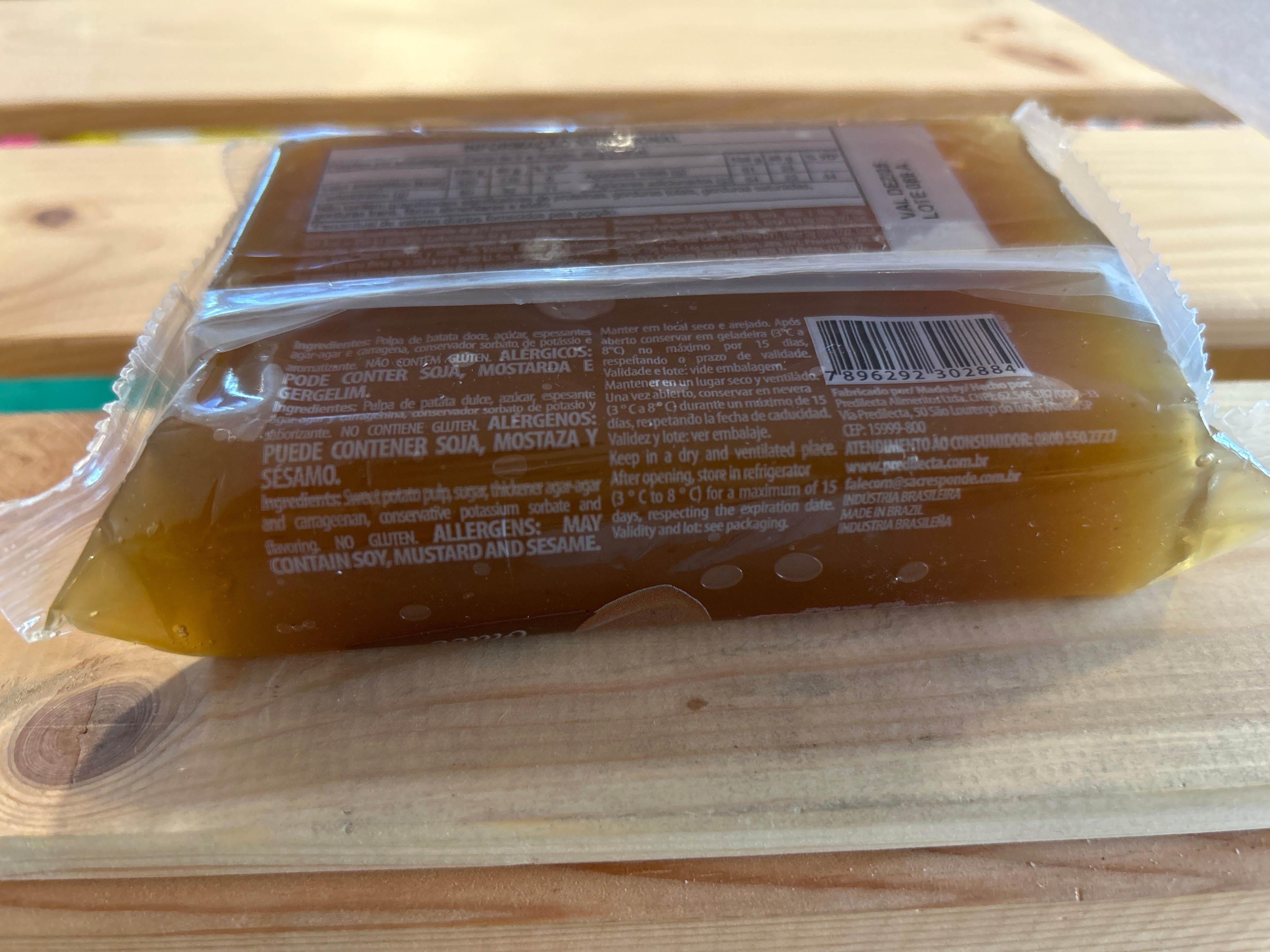 Pasta di frutta alla Patata Dolce in blocco (Marrom Glacê Blocco) - PREDILECTA - 350g